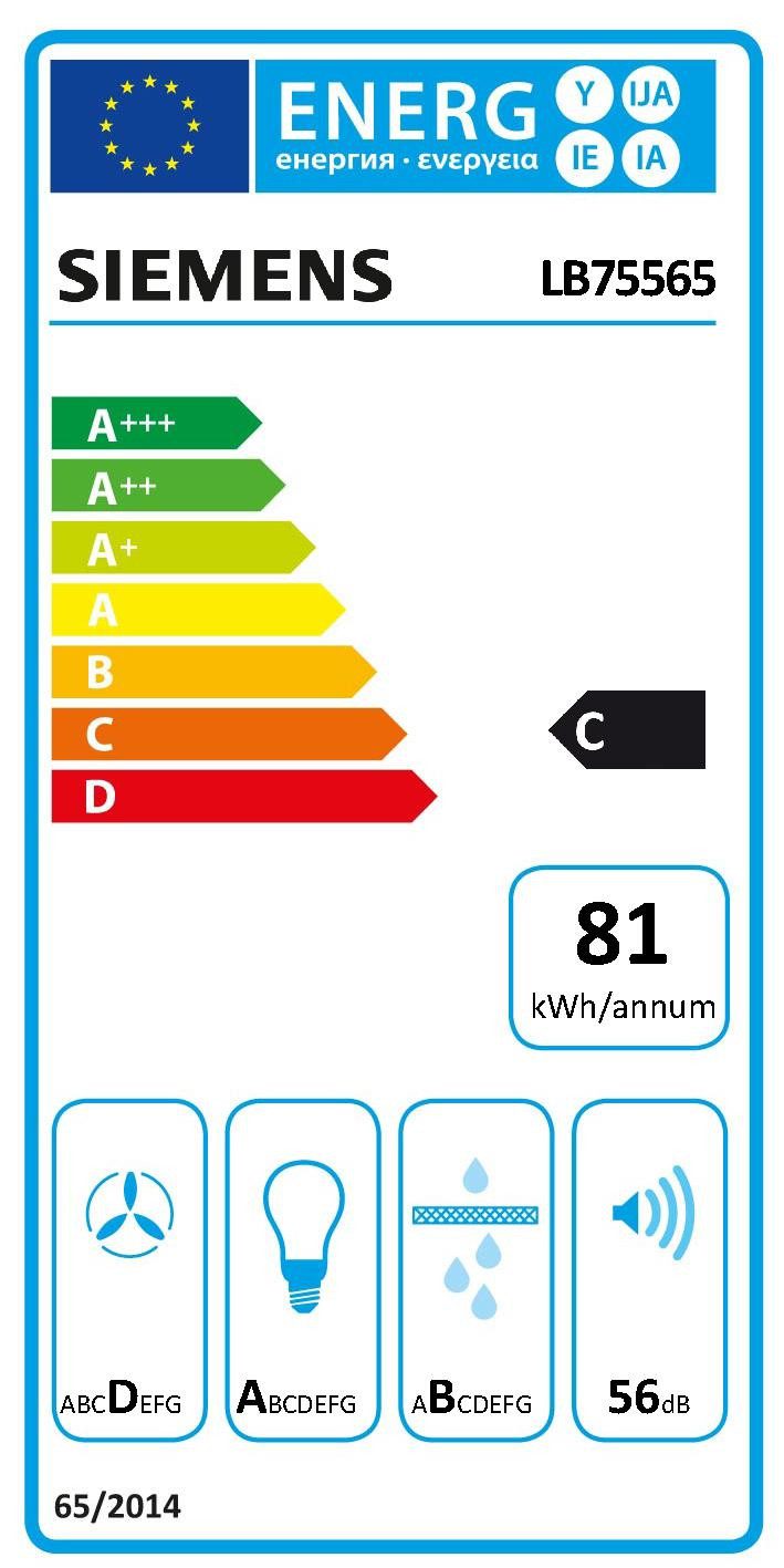 SIEMENS Afzuigkap LB75565