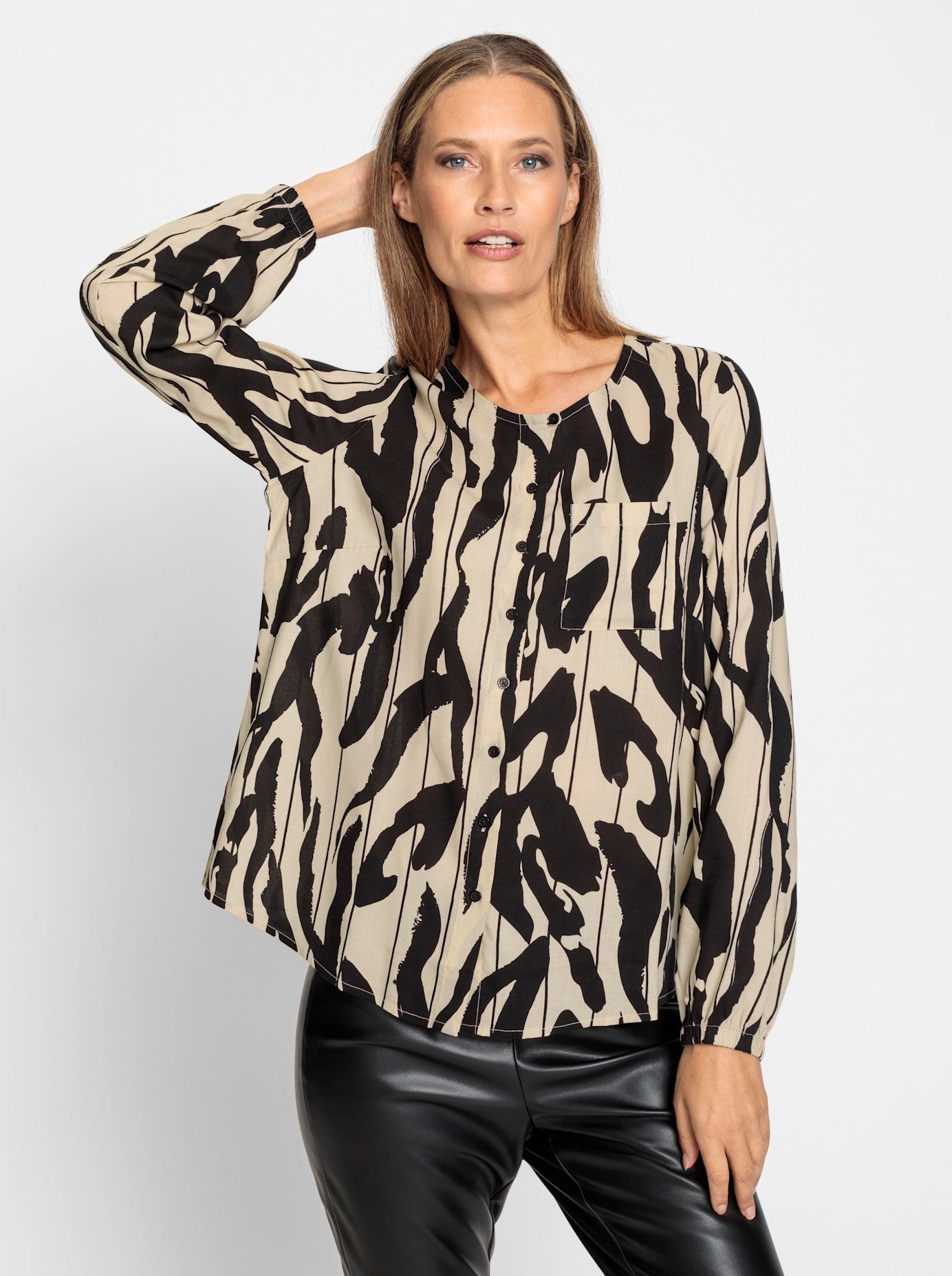 heine Gedessineerde blouse