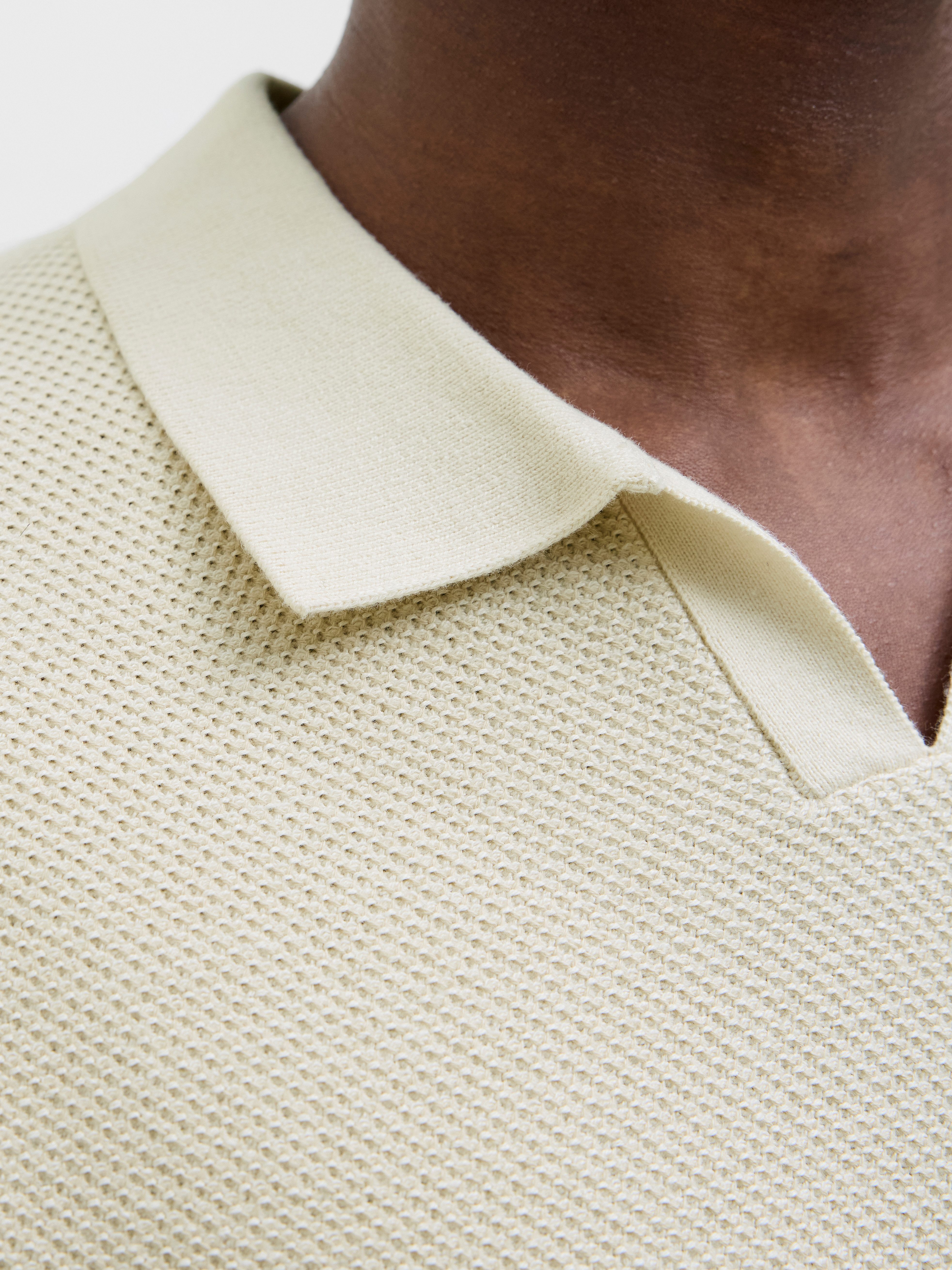 Jack & Jones Trui met ronde hals JPRCCEASTON KNIT SPLIT NECK SS SN