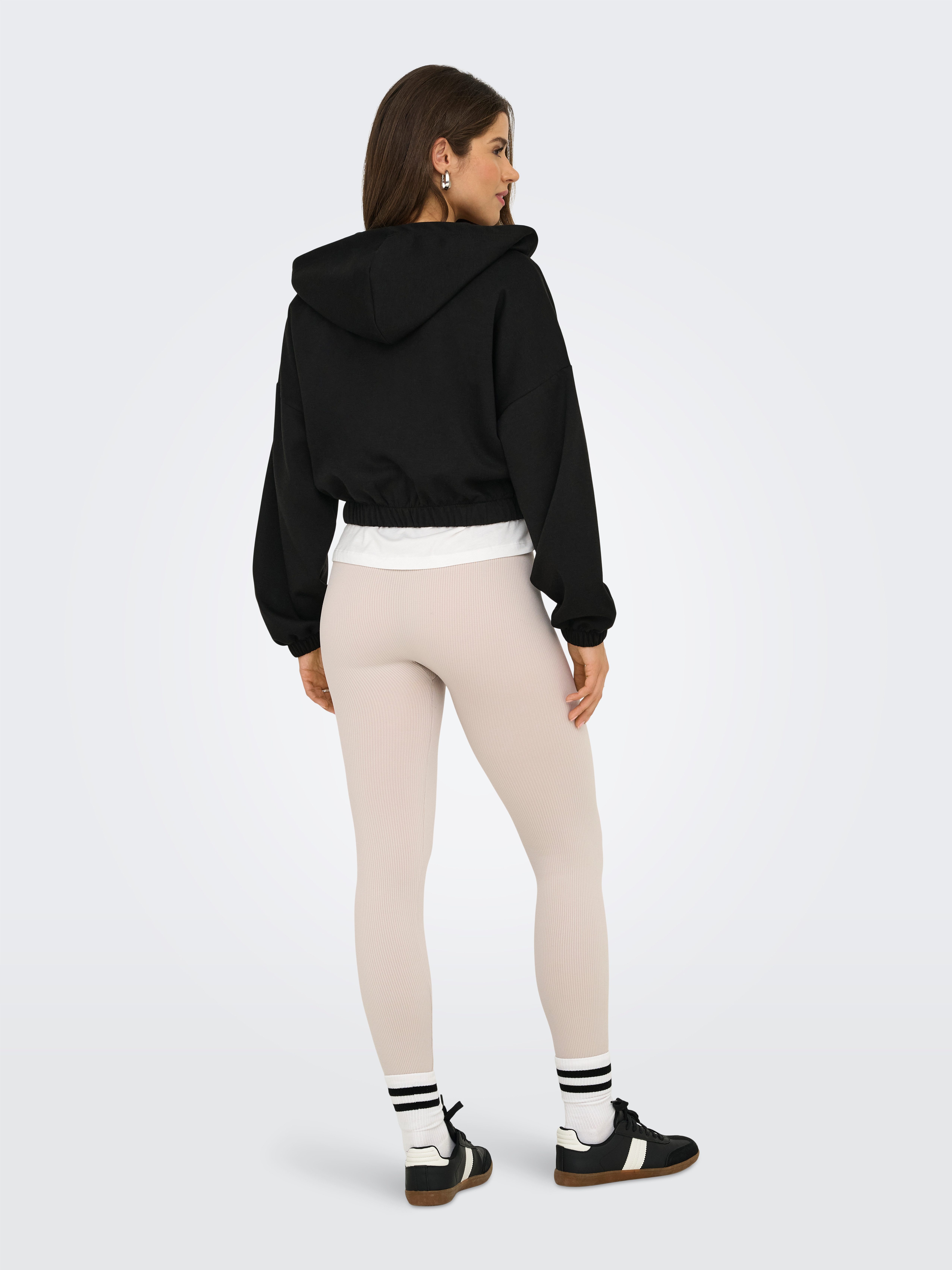 Only Hoodie ONLSCARLETT LS ELASTIC ZIP HOOD SWT NOOS