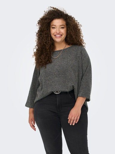 ONLY CARMAKOMA Shirt met 3/4 mouwen CARMARTHA 3/4 TOP