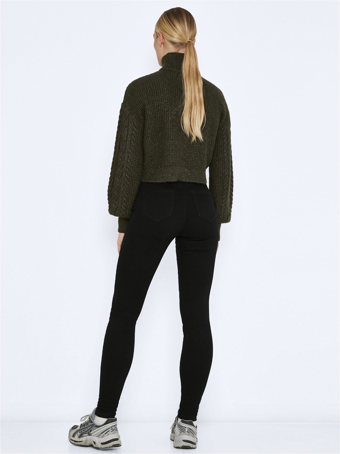 Noisy may Skinny fit jeans NMCALLIE HW SKINNY BLACK JEANS NOOS