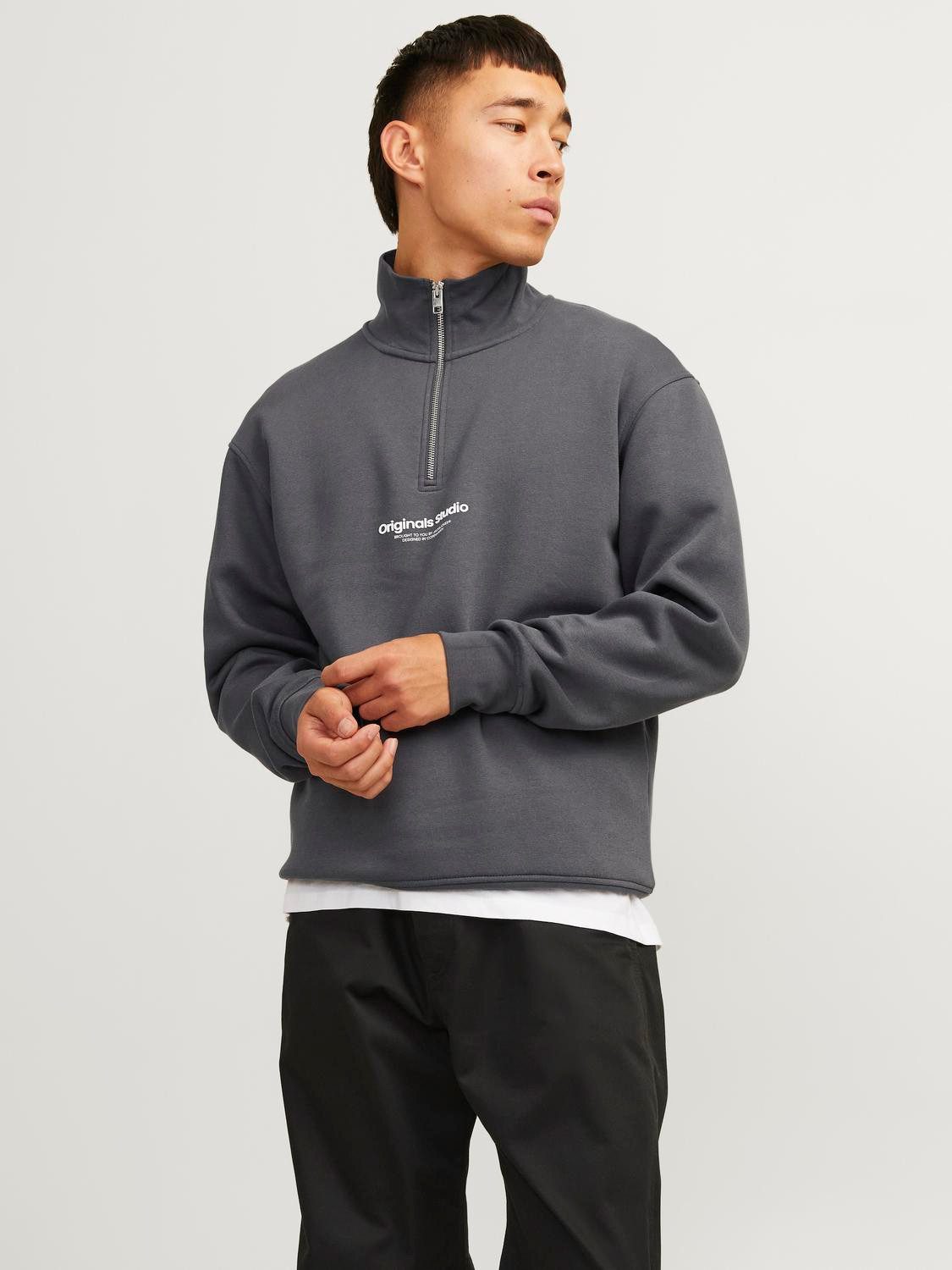 Jack & Jones Sweatshirt JORVESTERBRO SWEAT QUARTER ZIP HN NOOS