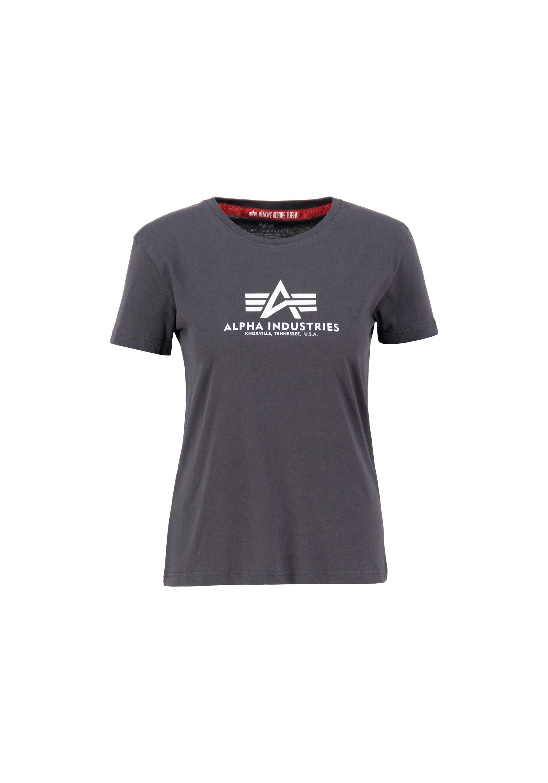 Alpha Industries T-shirt Alpha Industries Women - T-Shirts New Basic T-Shirt BL W dames shirts maat XS grijs