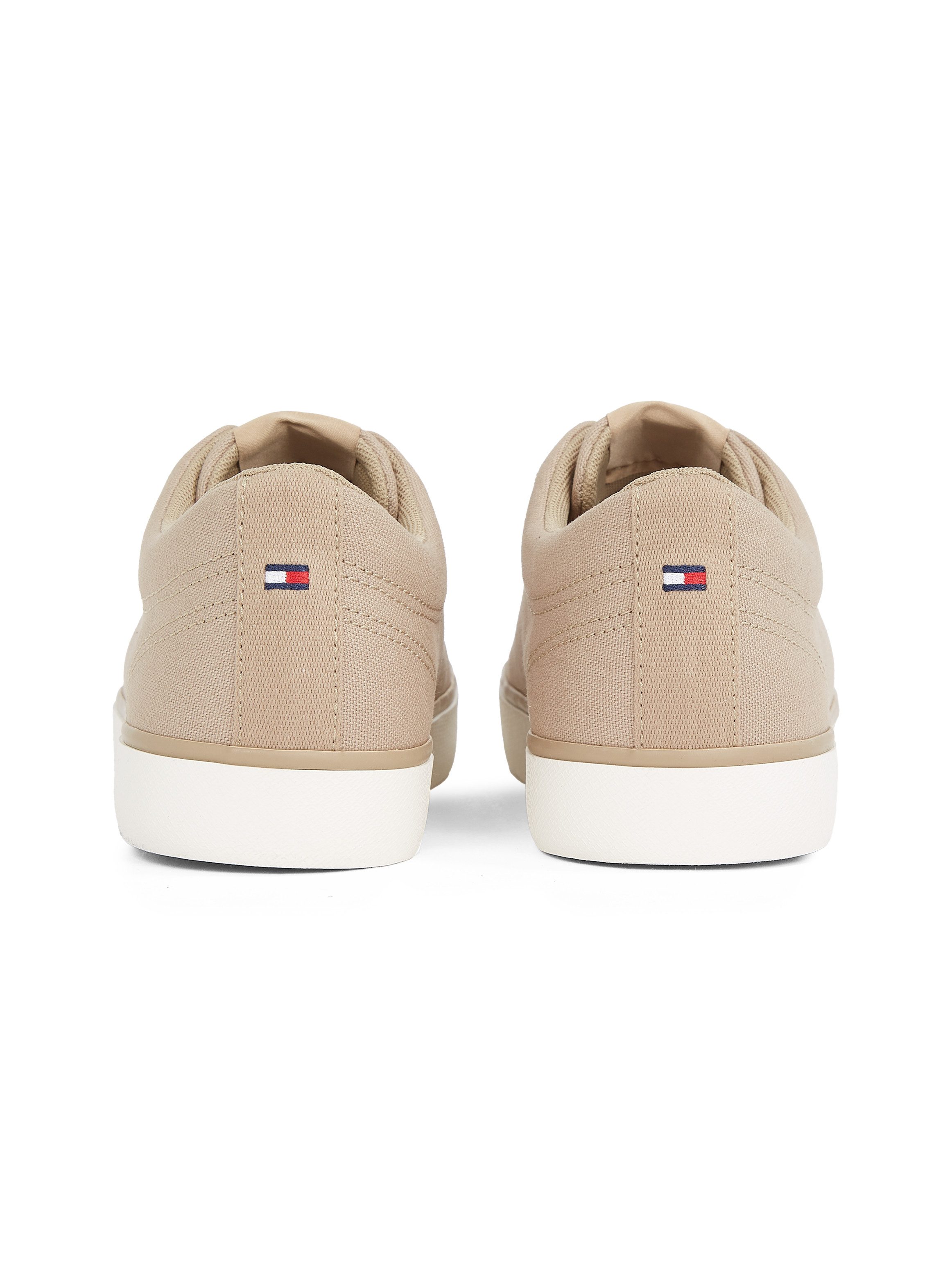 Tommy Hilfiger Sneakers TH HI VULC LOW CORE CANVAS , vrijetijdsschoen, lage schoen, veterschoenen met zacht gepolsterde schacht