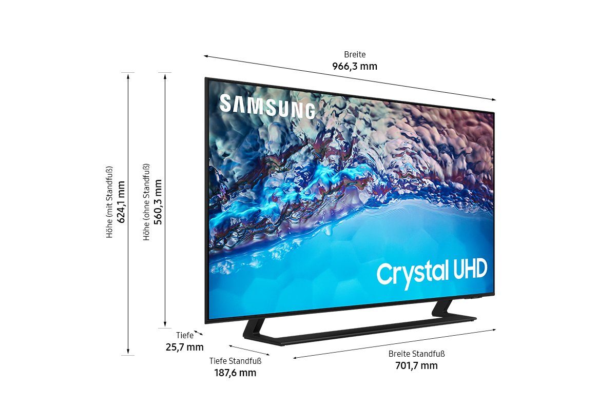 Samsung Led-TV 43" Crystal UHD 4K BU8579 (2022), 108 cm / 43", 4K Ultra HD, Smart TV - Google TV, Crystal Processor 4K, HDR, Motion Xcelerator