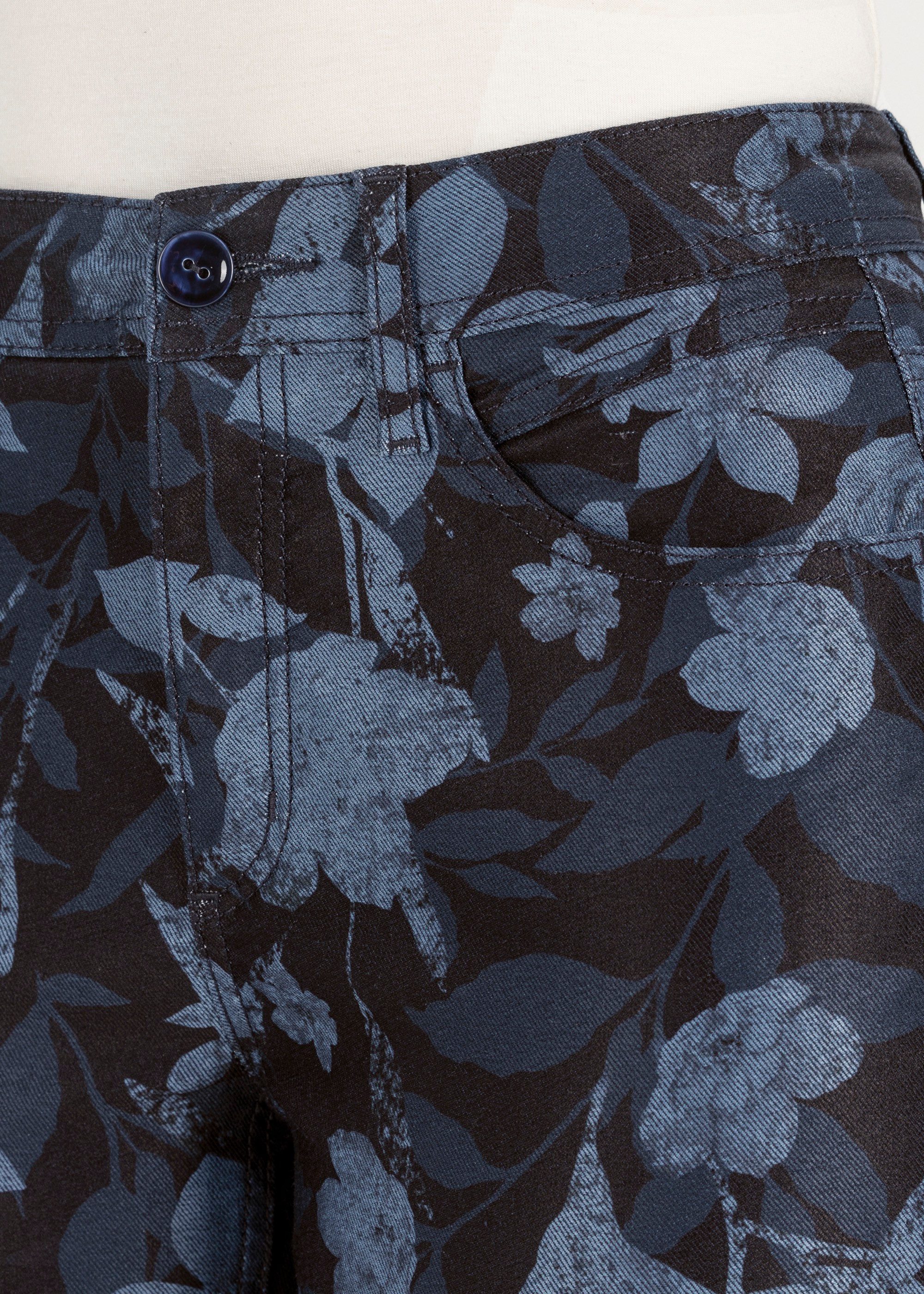 Stehmann Taillehoge broek met print all-over