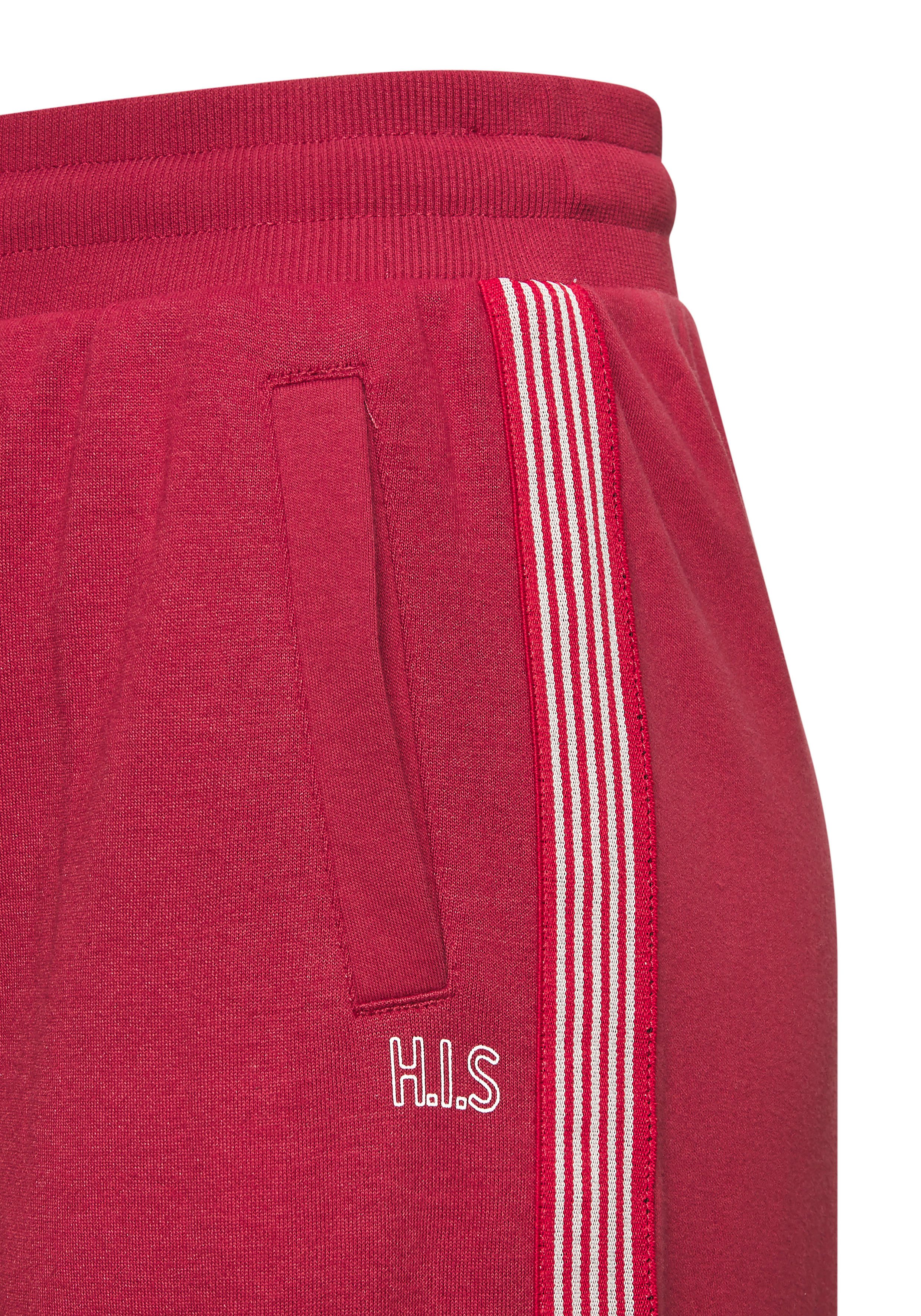 H.I.S Relaxbroek met zijstreeppatroon