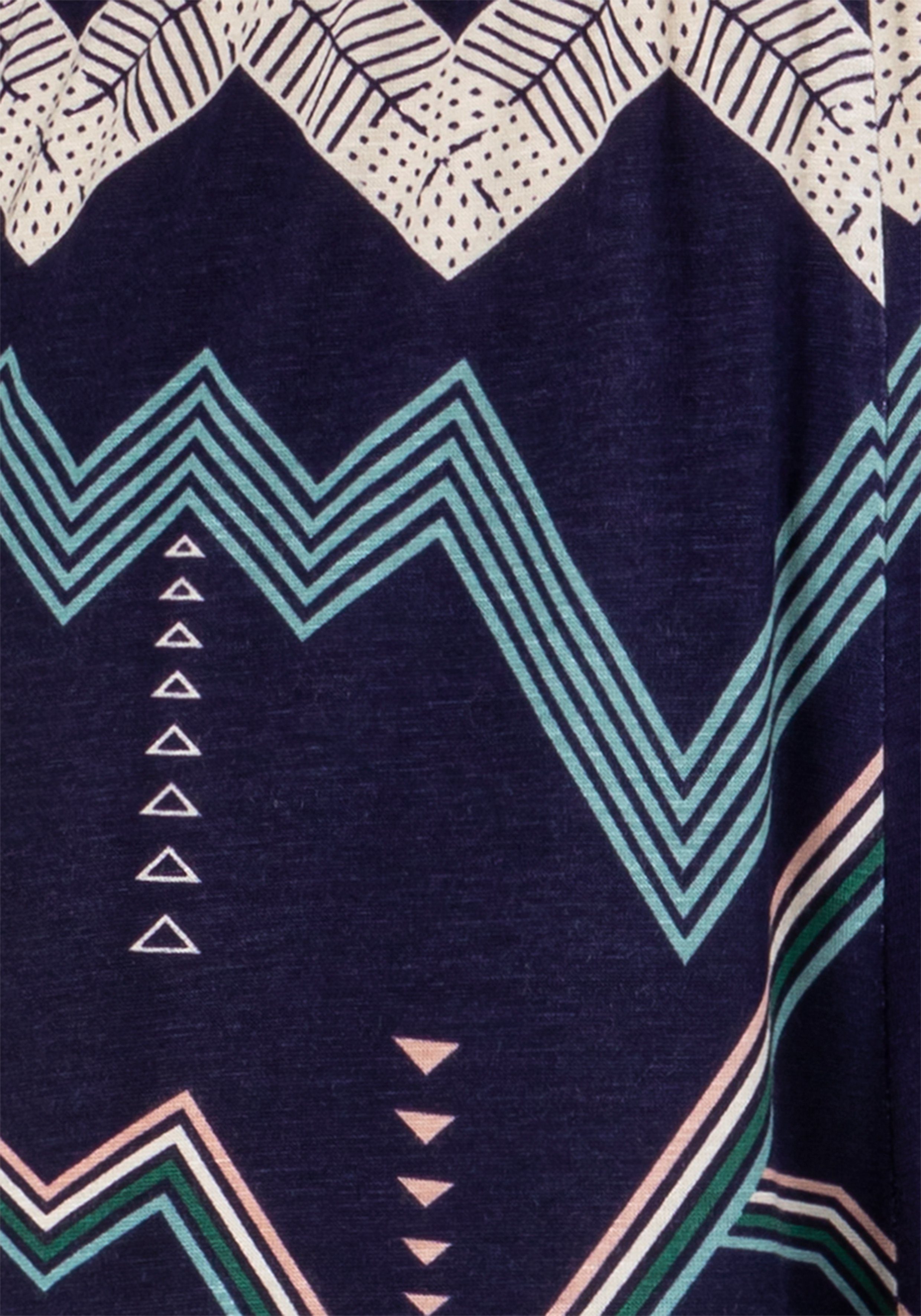 Lascana Pyjamabroek met grafisch zigzagmotief