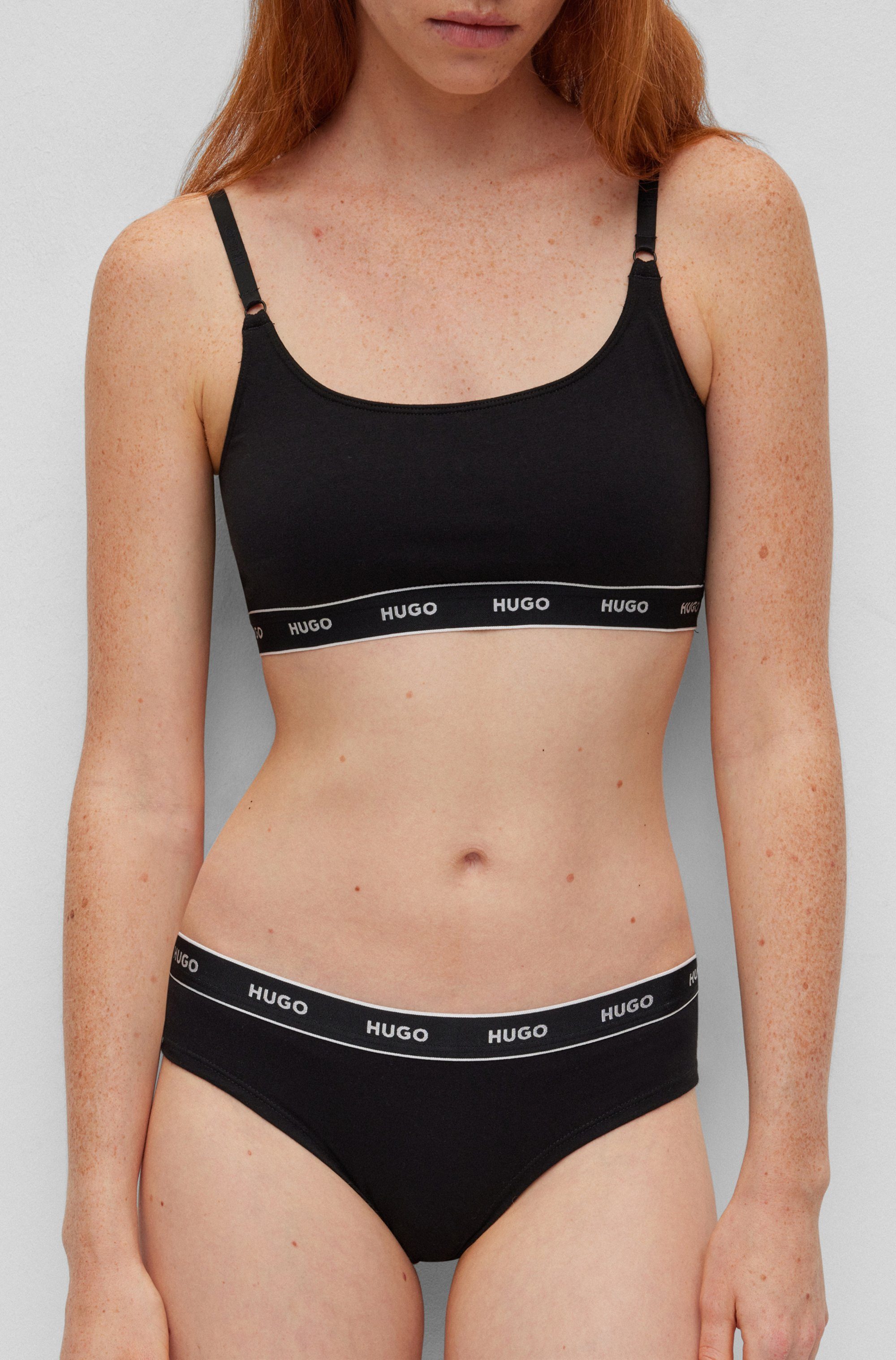 HUGO underwear Slip TRIPLET BRIEF STRIPE met hugo logo-elastisch tailleband (3 stuks)