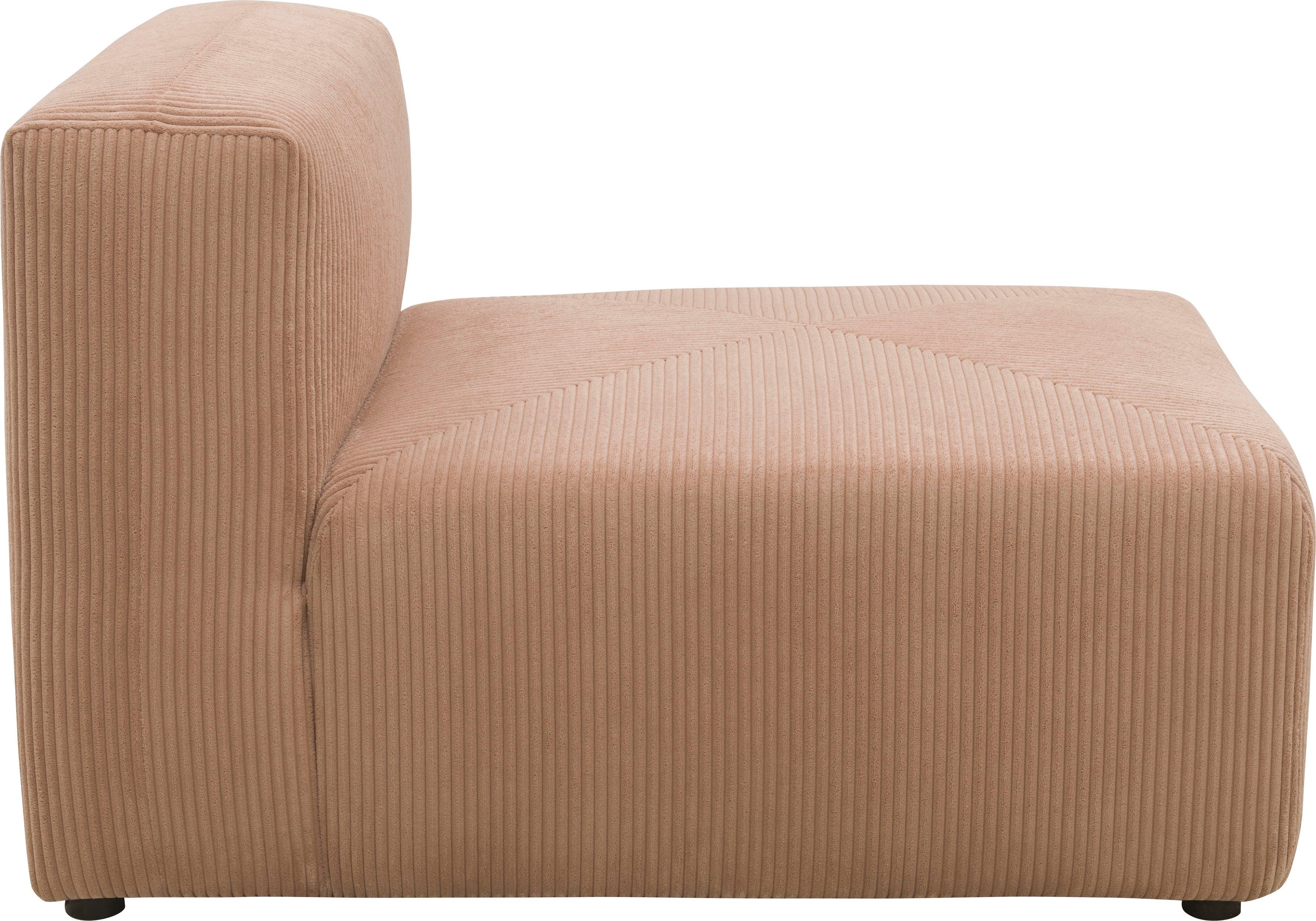 RAUM.ID Sofaelement Gerrid Ribfluwelen bekleding, tussenelement, kan ook afzonderlijk worden geplaatst