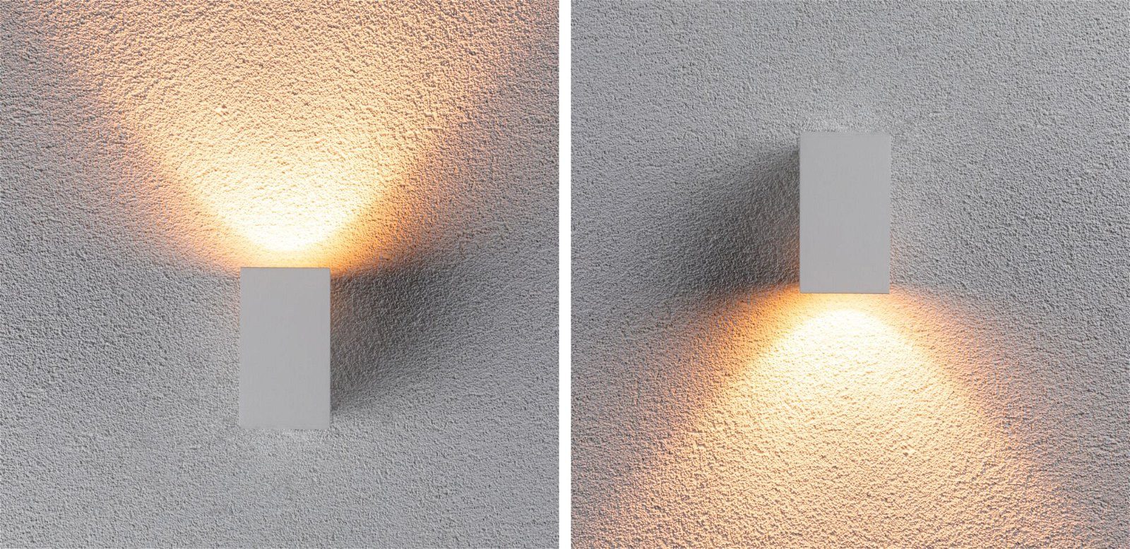 Paulmann Led-wandlamp voor buiten Flame IP44 vierkant 58x103mm 2200K 4W 265lm 230V 75° Metaal (1 stuk)