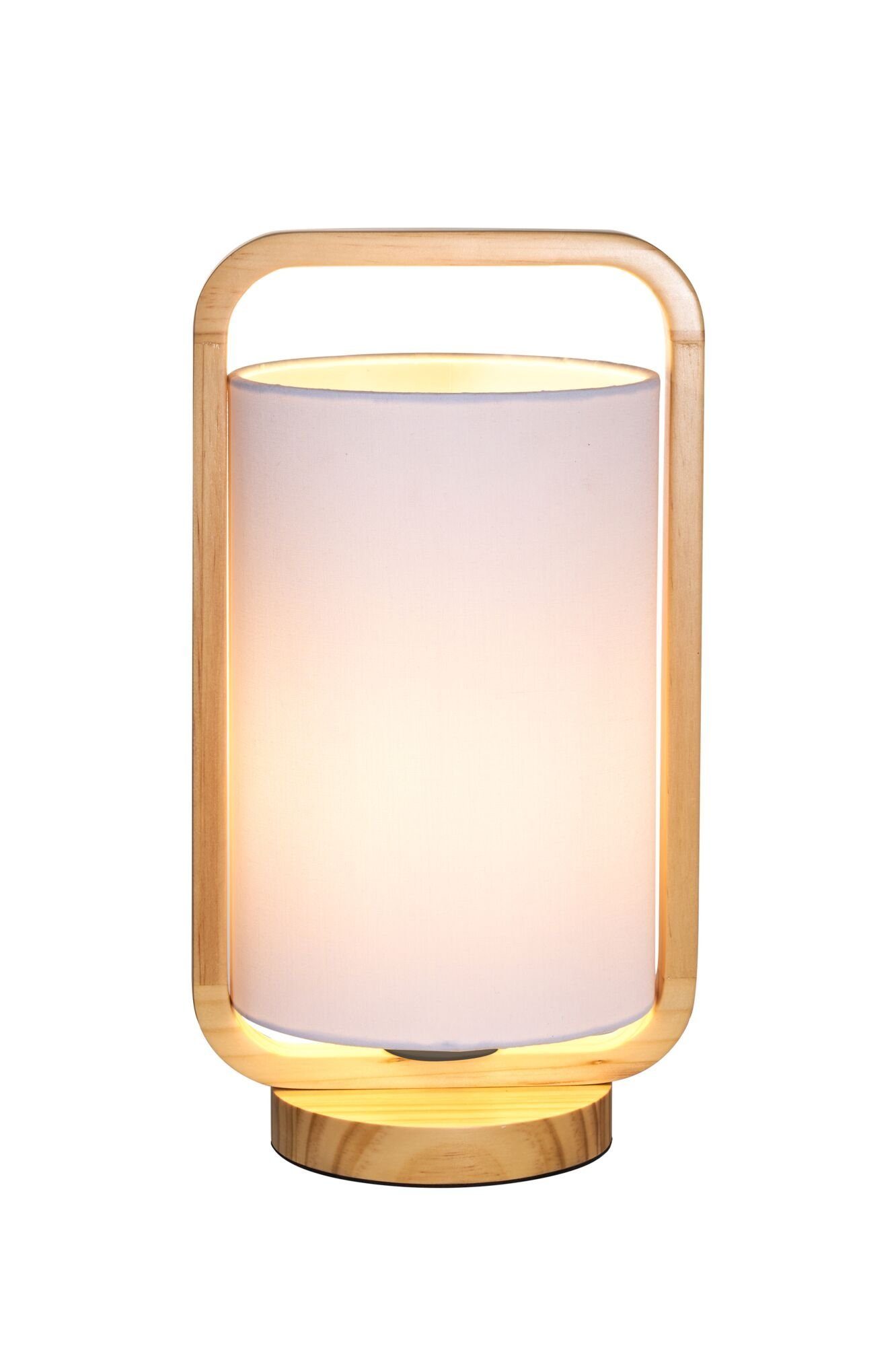Pauleen Tafellamp Woody Charm max. 20W hout / stof