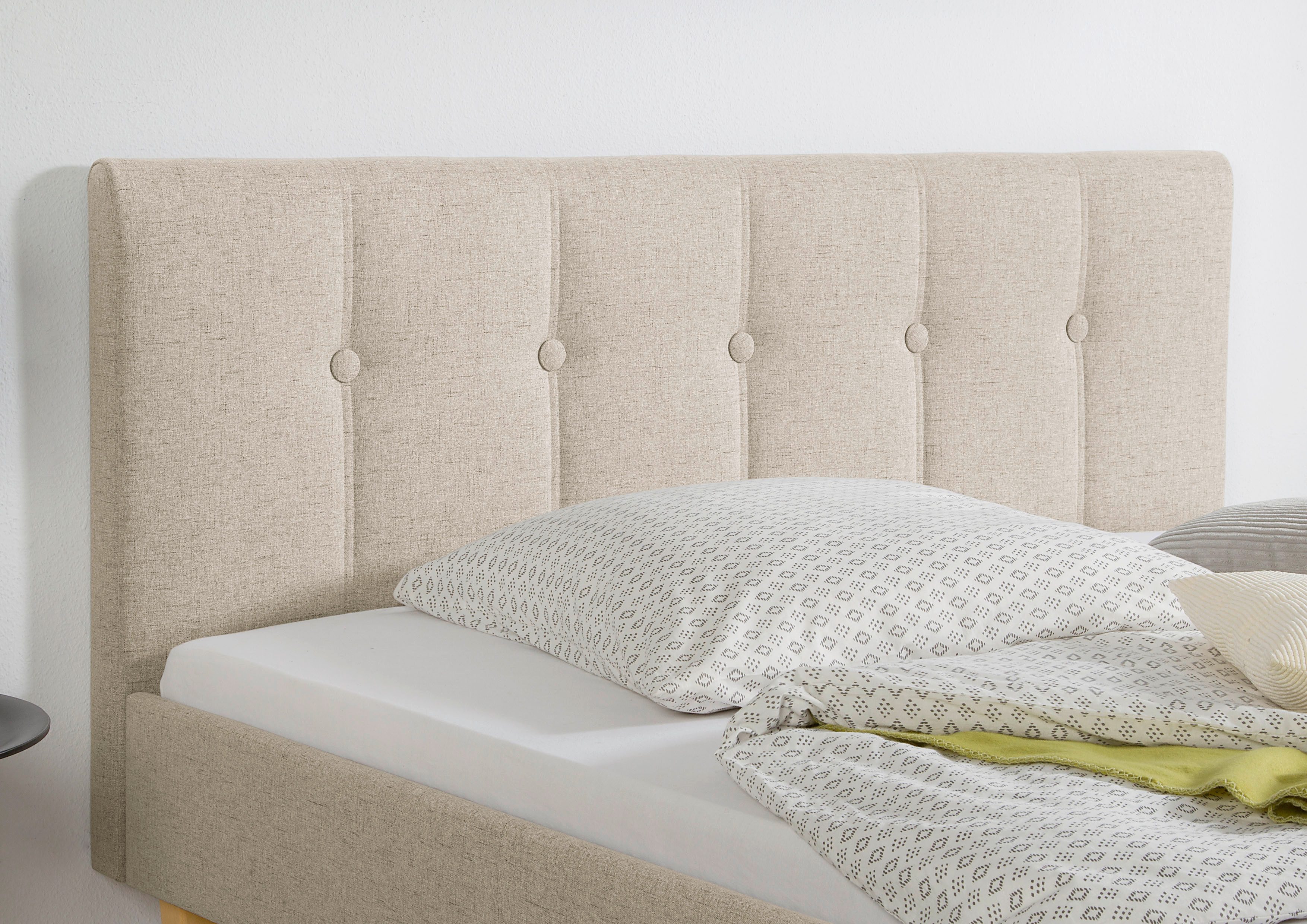 Maintal Gestoffeerd bed Leesburg Zijkanten van het bed zelf te monteren, zonder bedkist