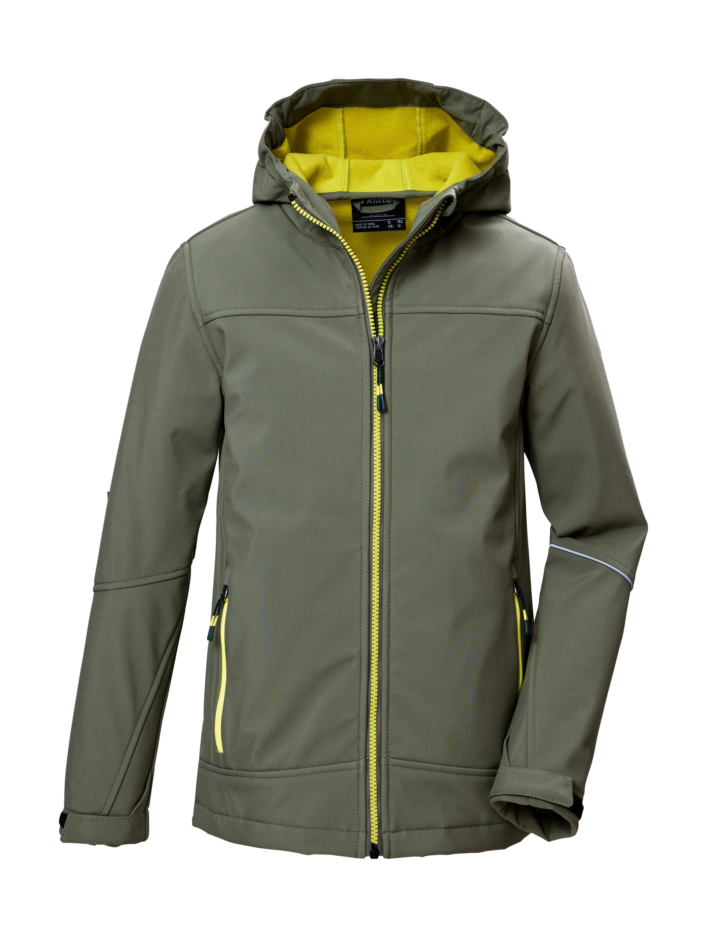 Killtec Softshell-jack KOW 366 BYS SFTSHLL JCKT jongens jongens maat 152 groen