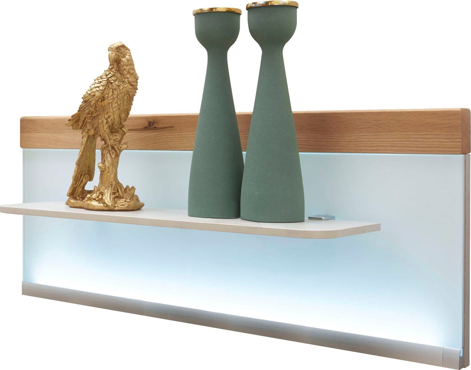 WIEMANN Opzetpaneel Barcelona naar keuze met ledverlichting (set, 2 stuks) nachtkastjes beige