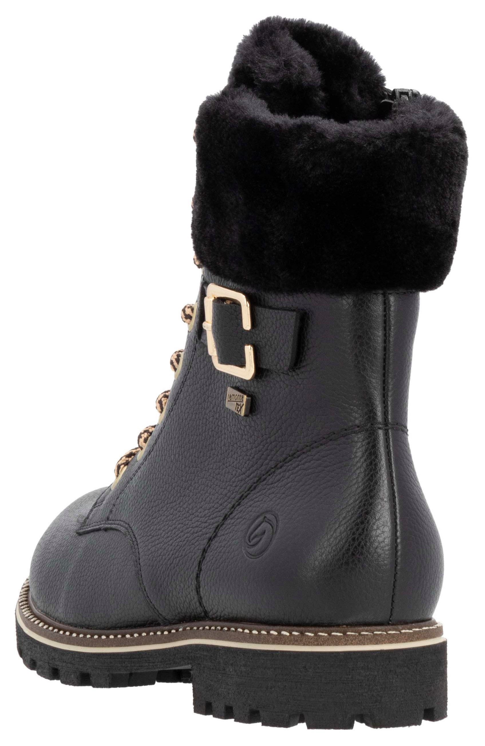 Remonte Winterlaarzen Elisabeth Hurley-Collection , veterschoenen, outdoorschoen, veterschoenen met decoratieve gesp