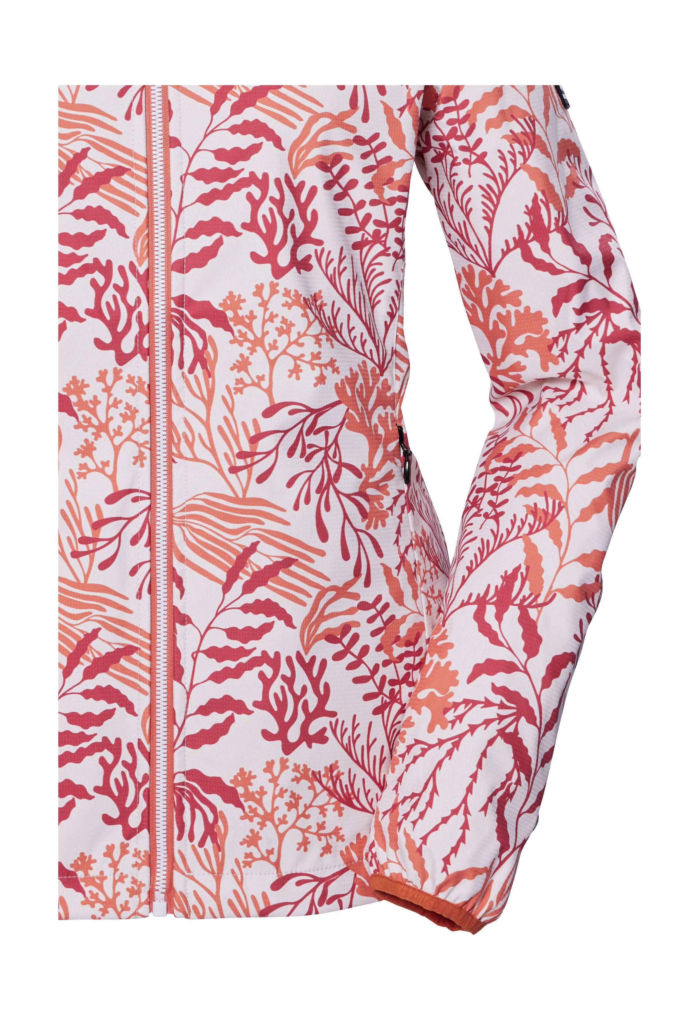 Killtec Softshell-jack KOS 56 WMN SFTSHLL JCKT Waterafstotende, winddichte softshelljack met bloemprint
