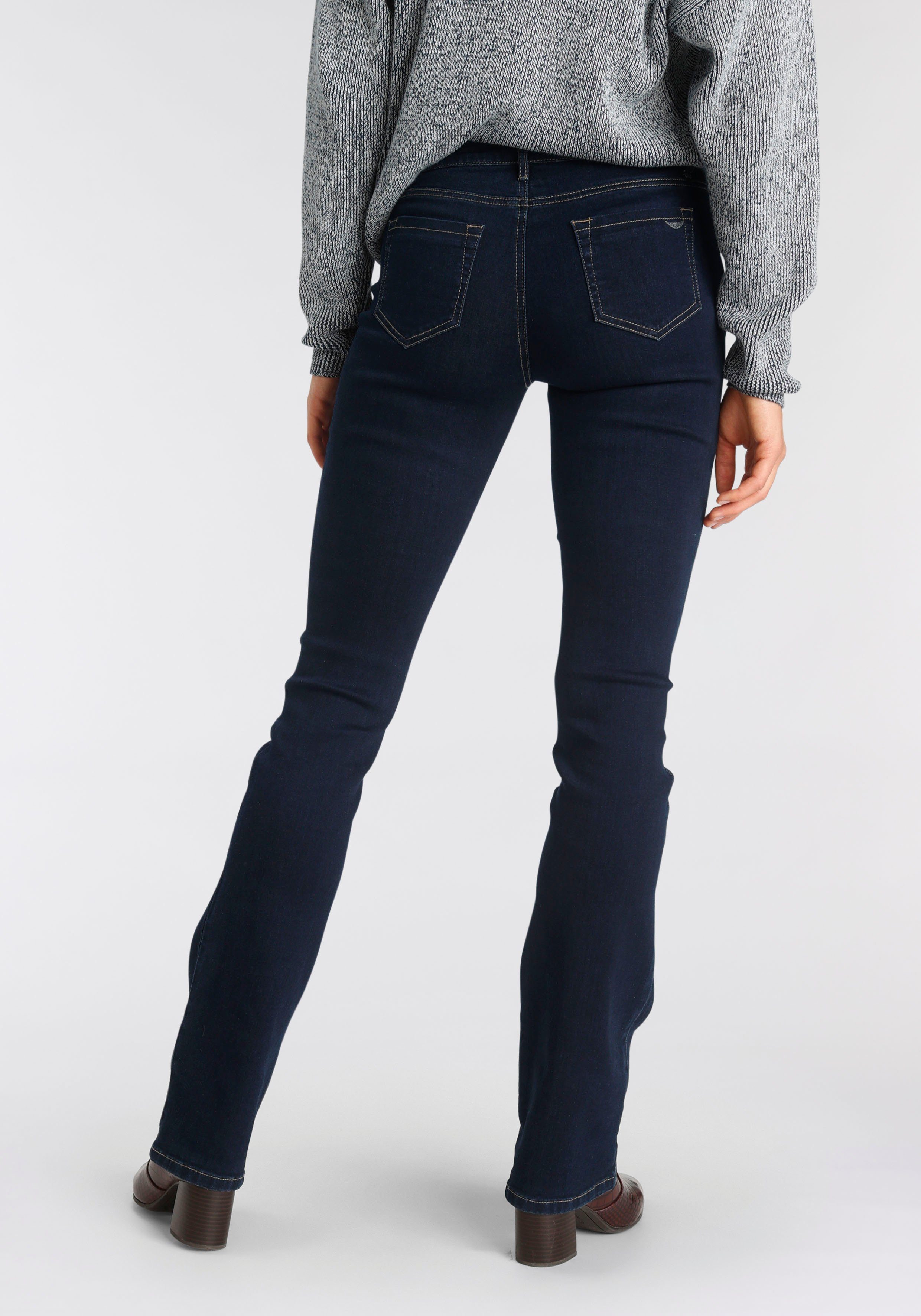 Arizona Bootcut jeans Ultra Stretch normale pasvorm, baby-bootcut, used-look-wassing
