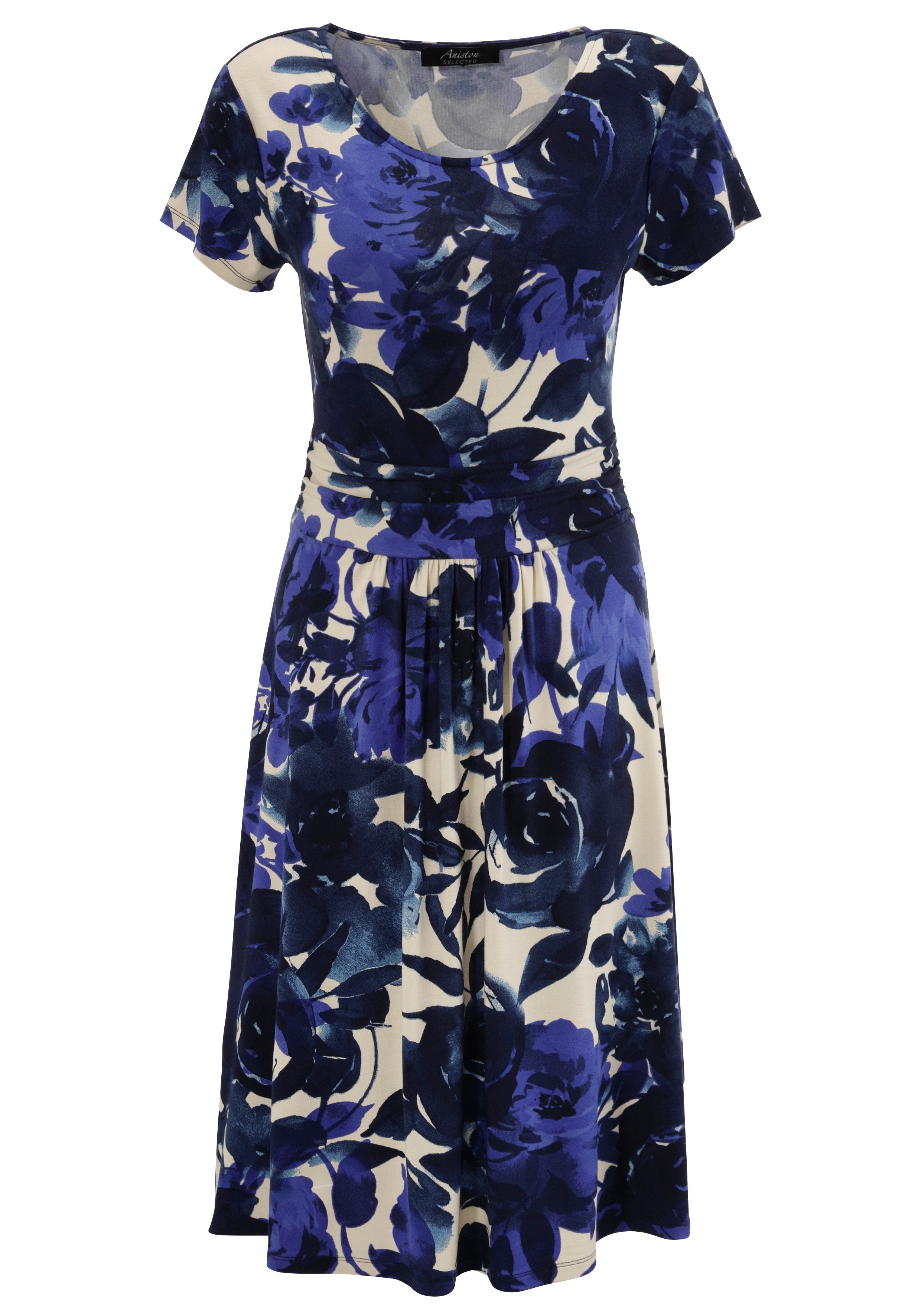 Aniston SELECTED Jerseyjurk met gerimpelde tailleband nieuwe collectie
