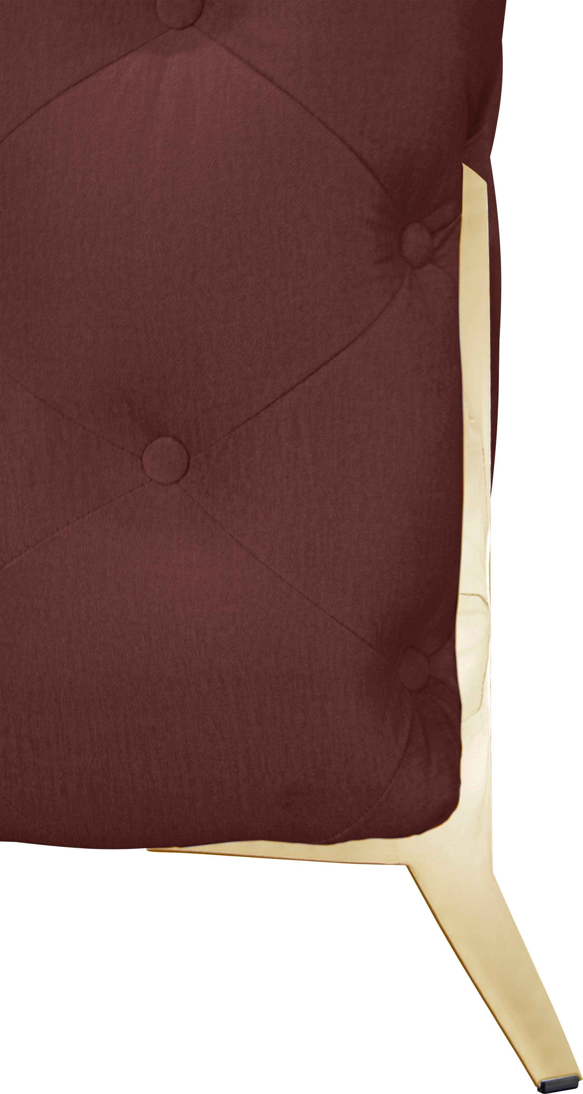Leonique Chesterfield-bank Amaury luxueuze capitonnage, moderne chesterfield look, kleur van de poten ter keuze