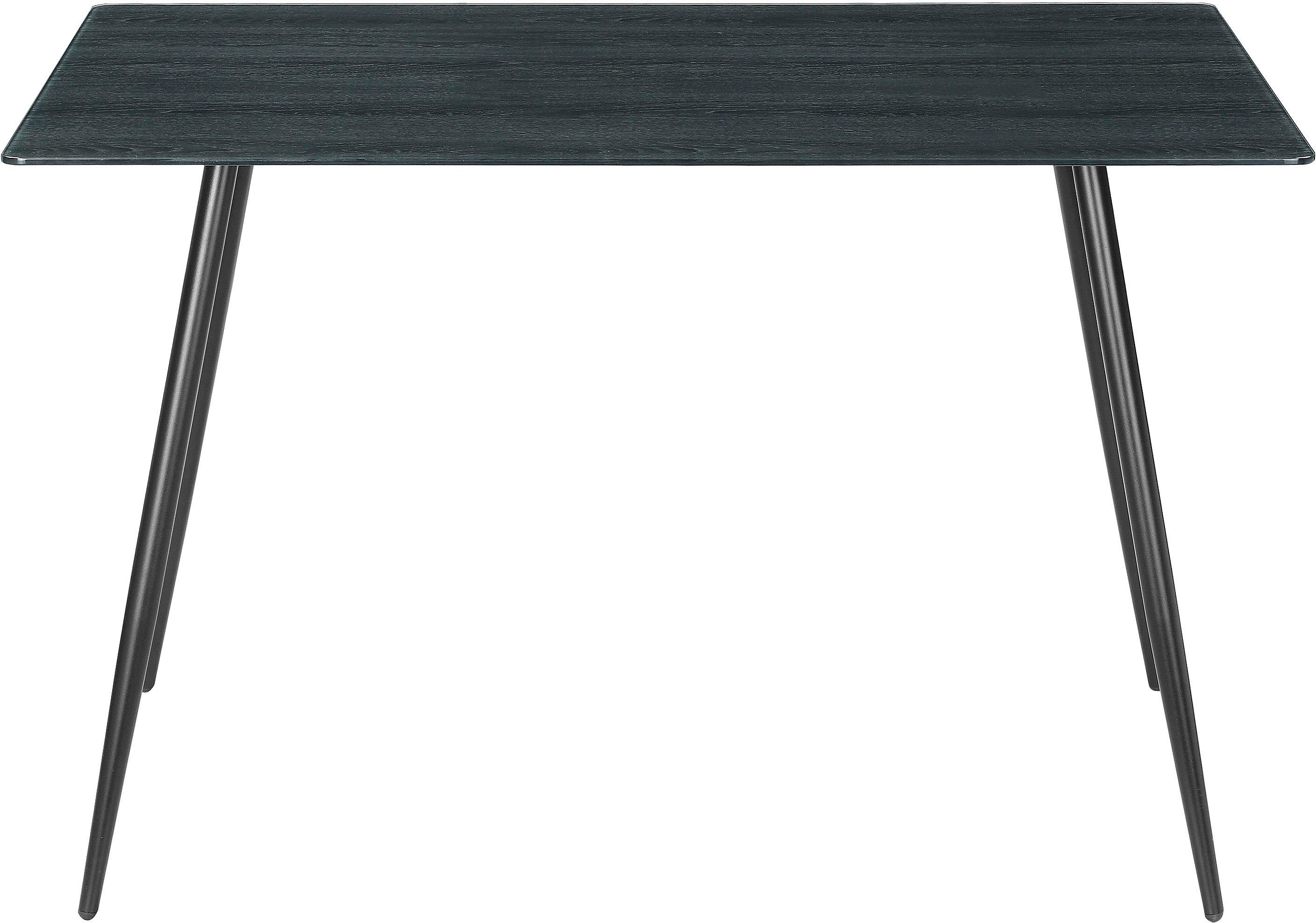 Home affaire Eettafel Turah, TOPSELLER! met glazen blad in houtlook, tijdloos ontwerp, onderhoudsvriendelijk