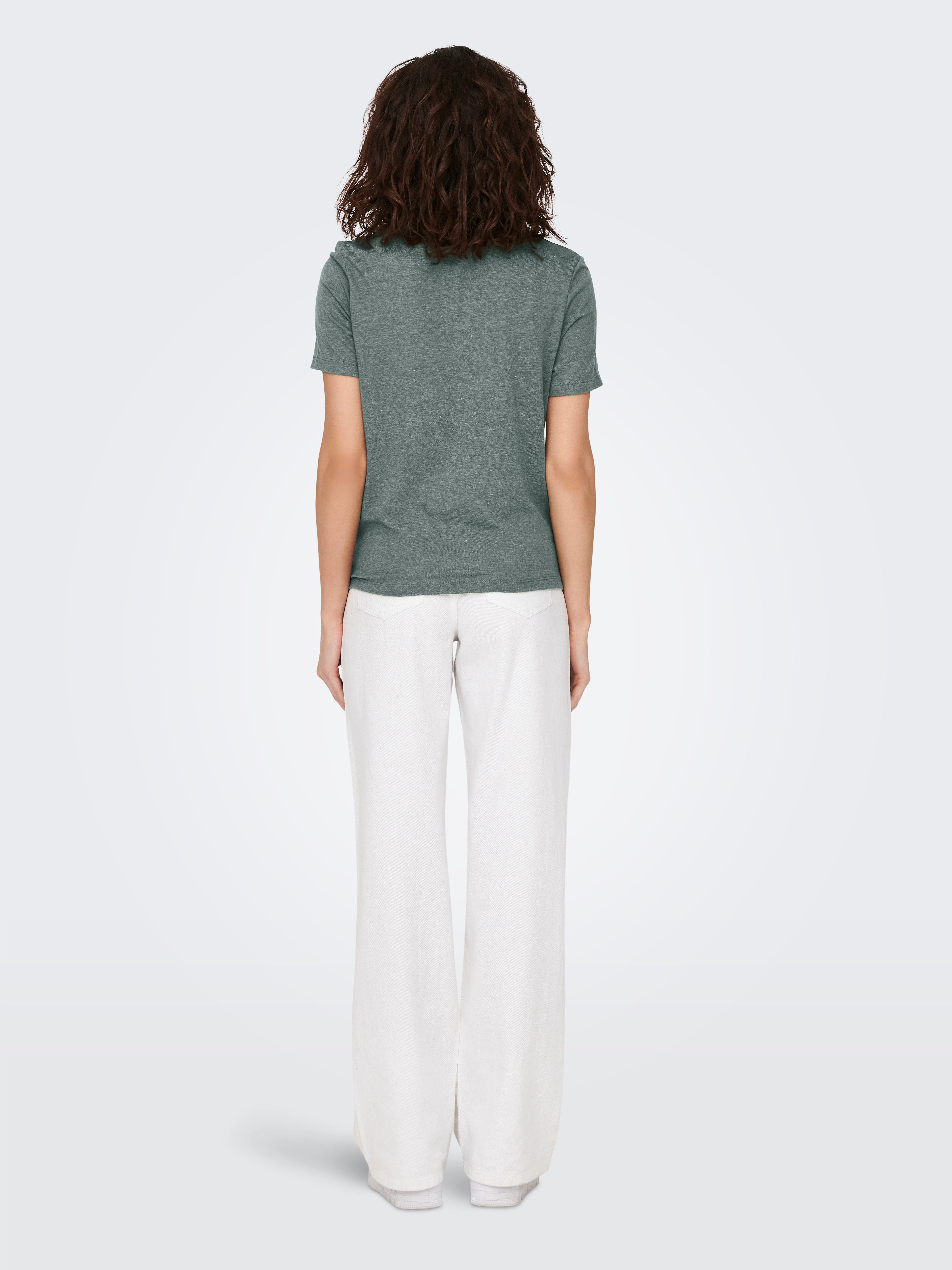 Only Shirt met korte mouwen ONLCARRIE REG TWIST S/S TOP BOX CS JRS