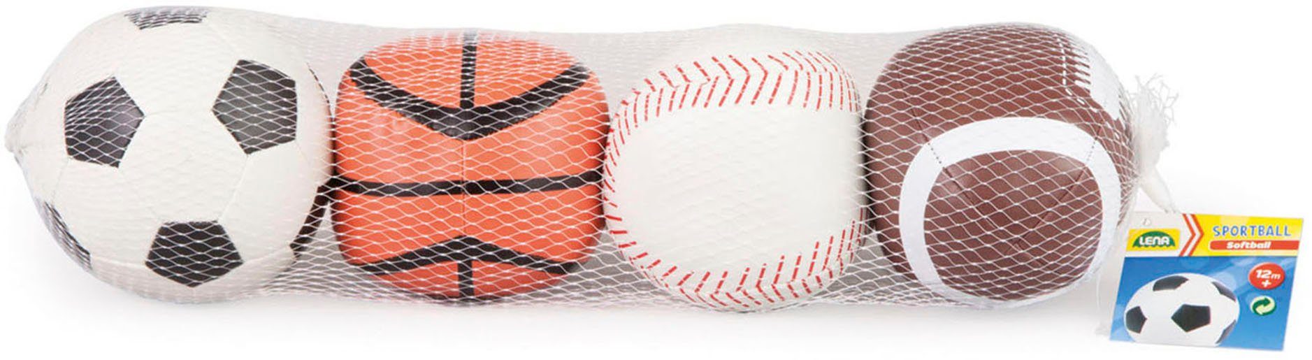 Lena® Softbal Zachte sportballen set van 4, 10 cm