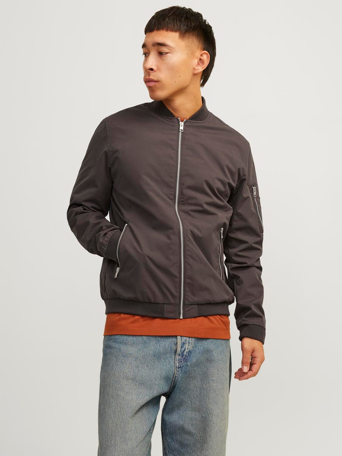 Jack & Jones Blouson JJERUSH BOMBER NOOS heren jassen maat L grijs