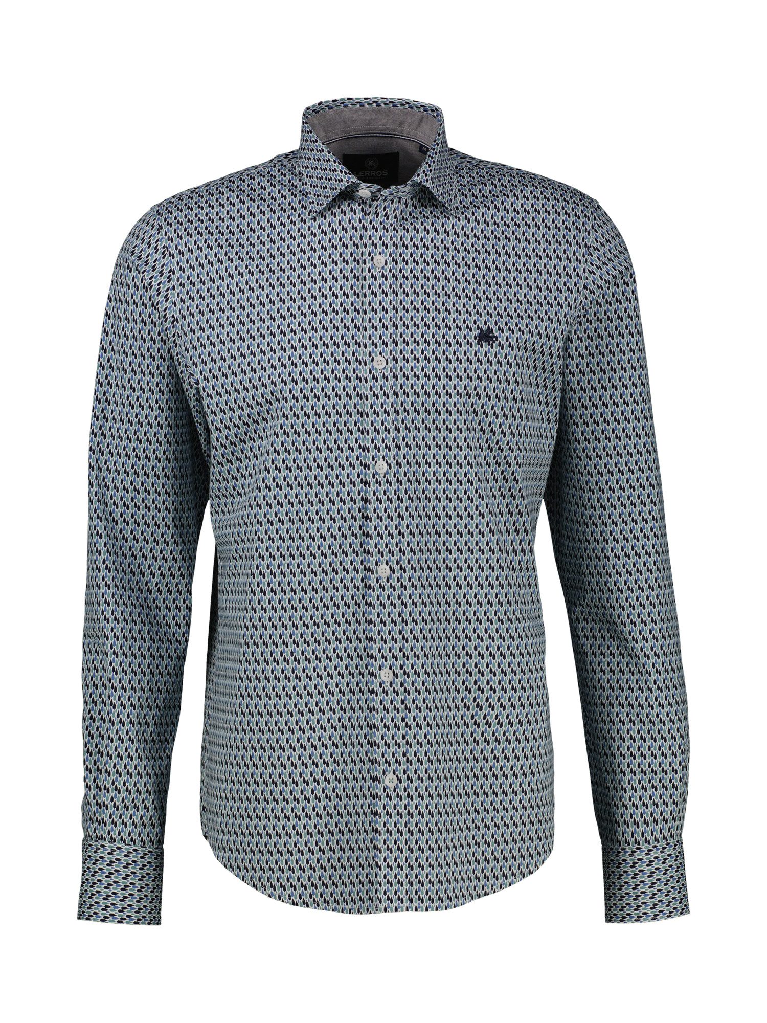 Lerros Overhemd met lange mouwen LERROS poplin overhemd met stretch
