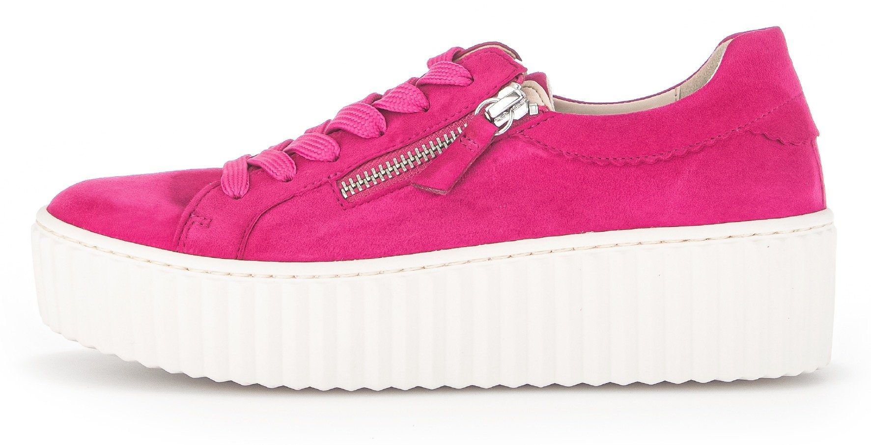 Gabor Plateausneakers met best fitting-uitrusting, vrijetijdsschoen, lage schoen, veterschoen