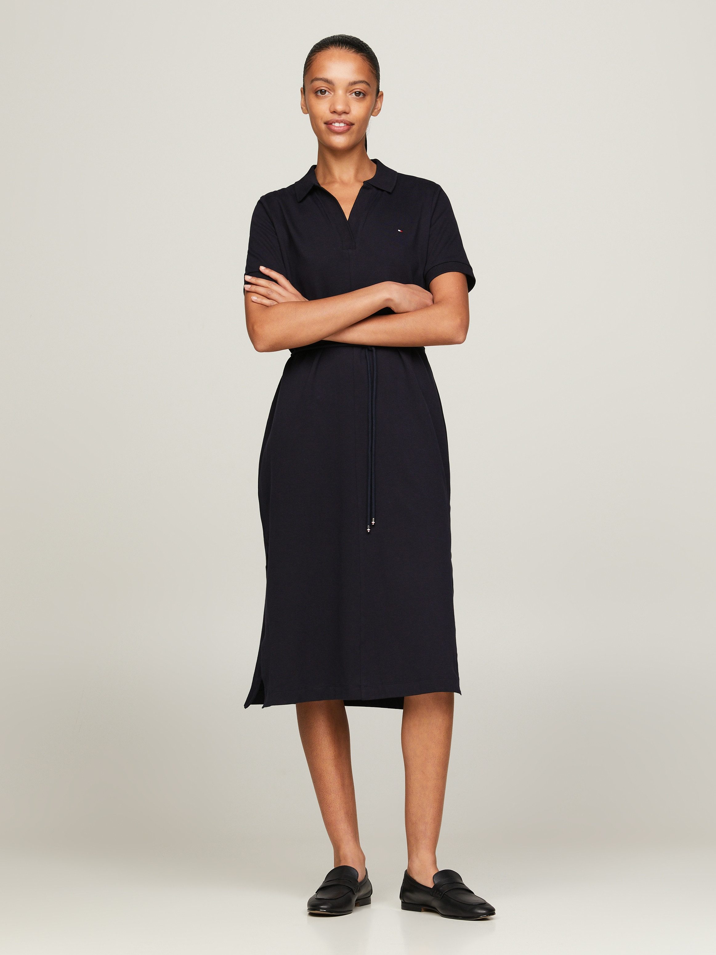 Tommy Hilfiger Polojurk OPN PLKT LYLL POLO DRS WAIST DTL