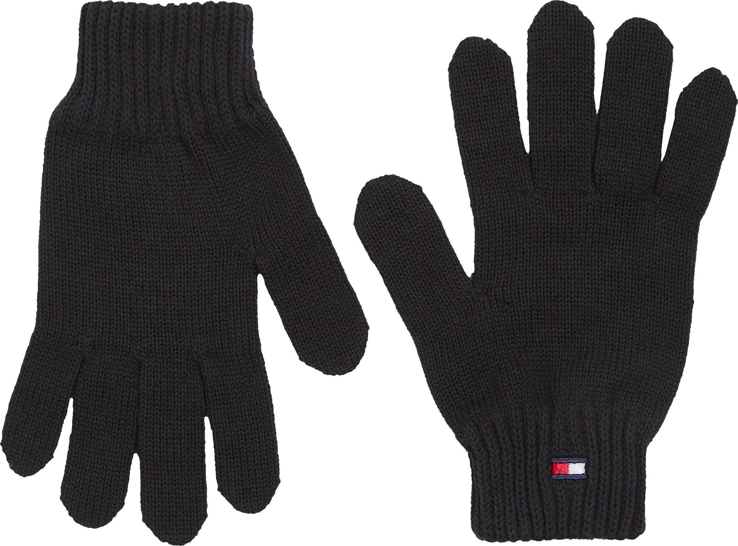 Tommy Hilfiger Gebreide handschoenen SMALL FLAG GLOVES met geborduurd logo