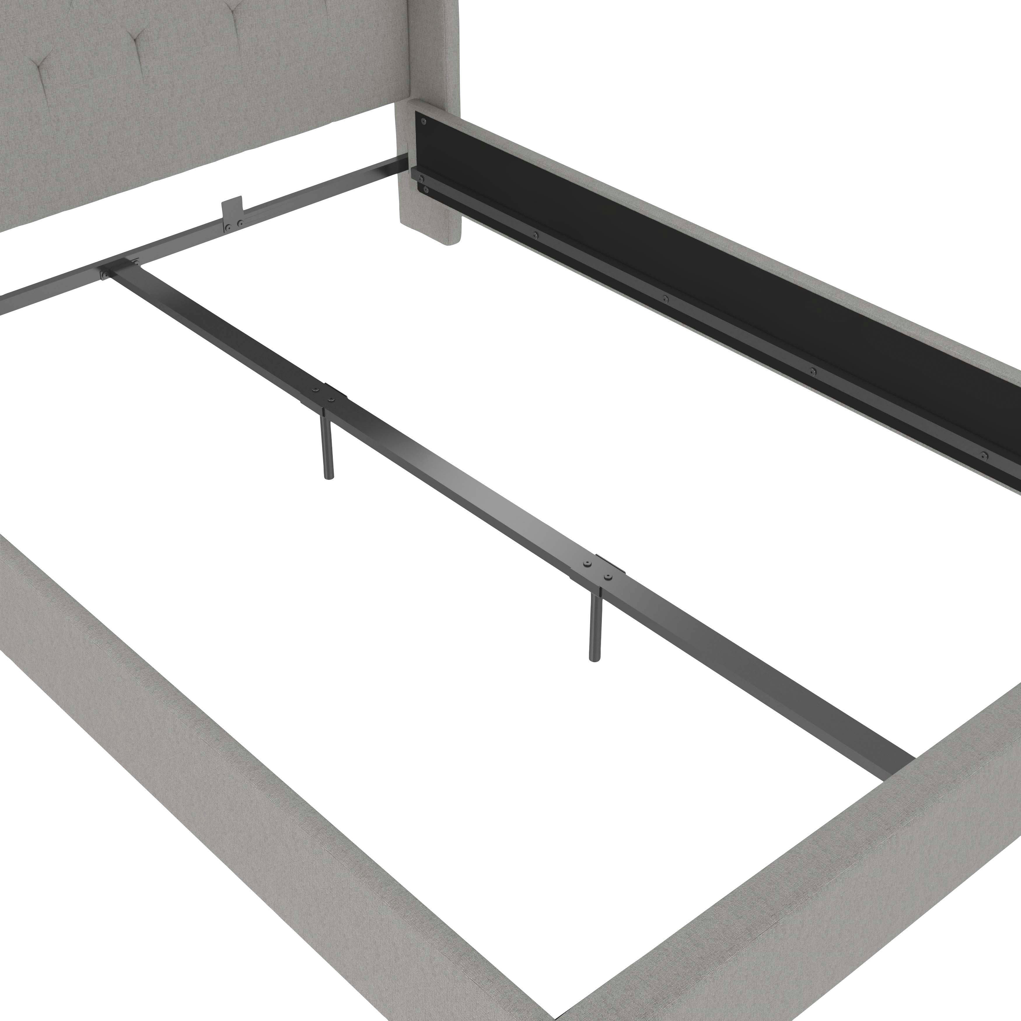 Home affaire Gestoffeerd bed Kempton met ruitencapitonnage, zacht verdikt, ligoppervlak 140x200 of 180x200 cm (1-delig)