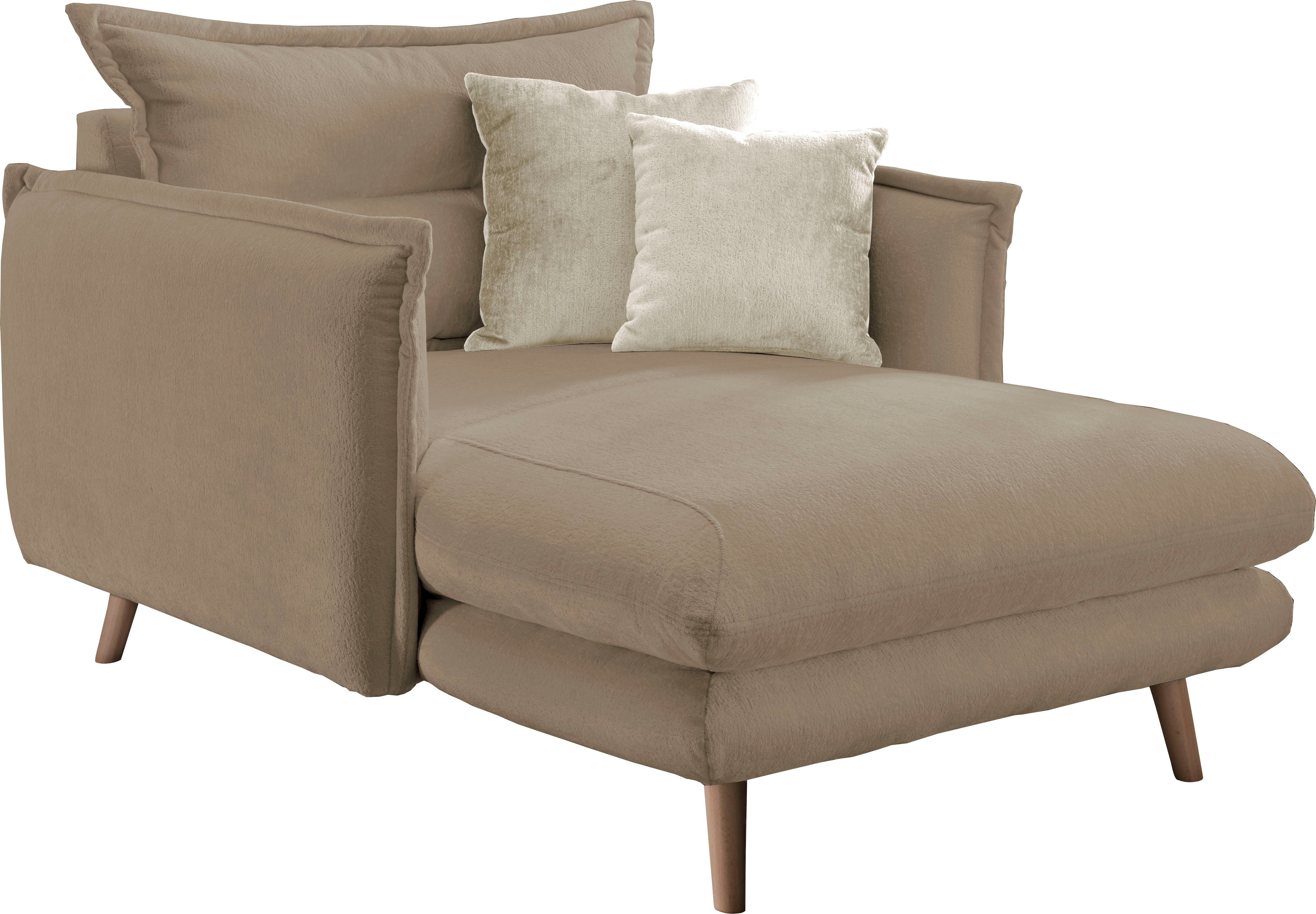 INOSIGN Loveseat LAZIO moderne fauteuil met een comfortabele bekleding, 2 stuks decoratieve sierkussens