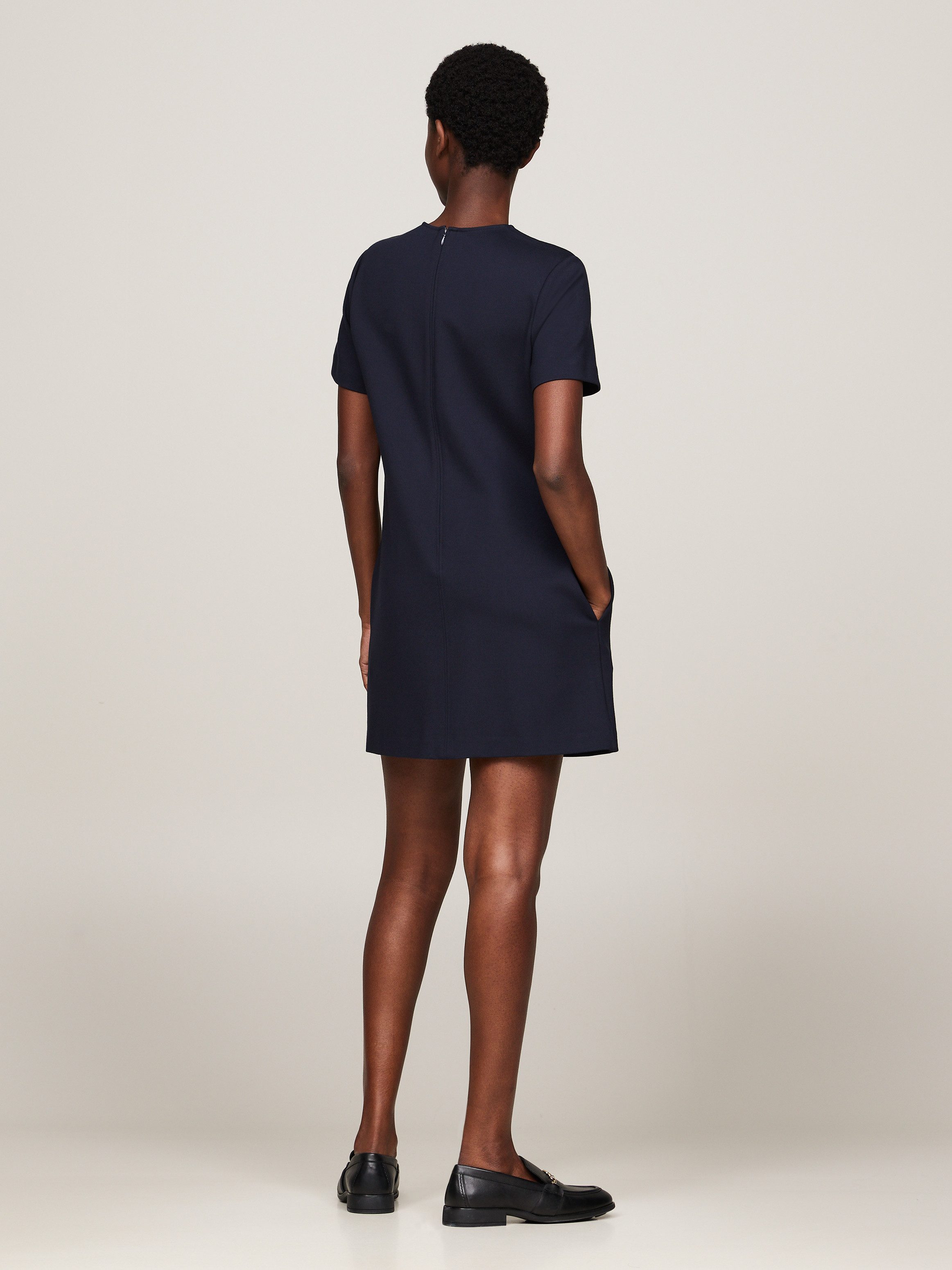 Tommy Hilfiger Blousejurk PUNTO S S SHORT SHIFT DRESS