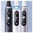 oral b elektrische tandenborstel io series 9n met magneet-technologie, zachte micro-vibraties, 7 poetsprogramma's  kleurendisplay, la-reisetui wit
