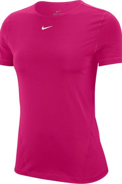 nike functioneel shirt women nike performance top shortsleeve all over mesh dri-fit technology roze