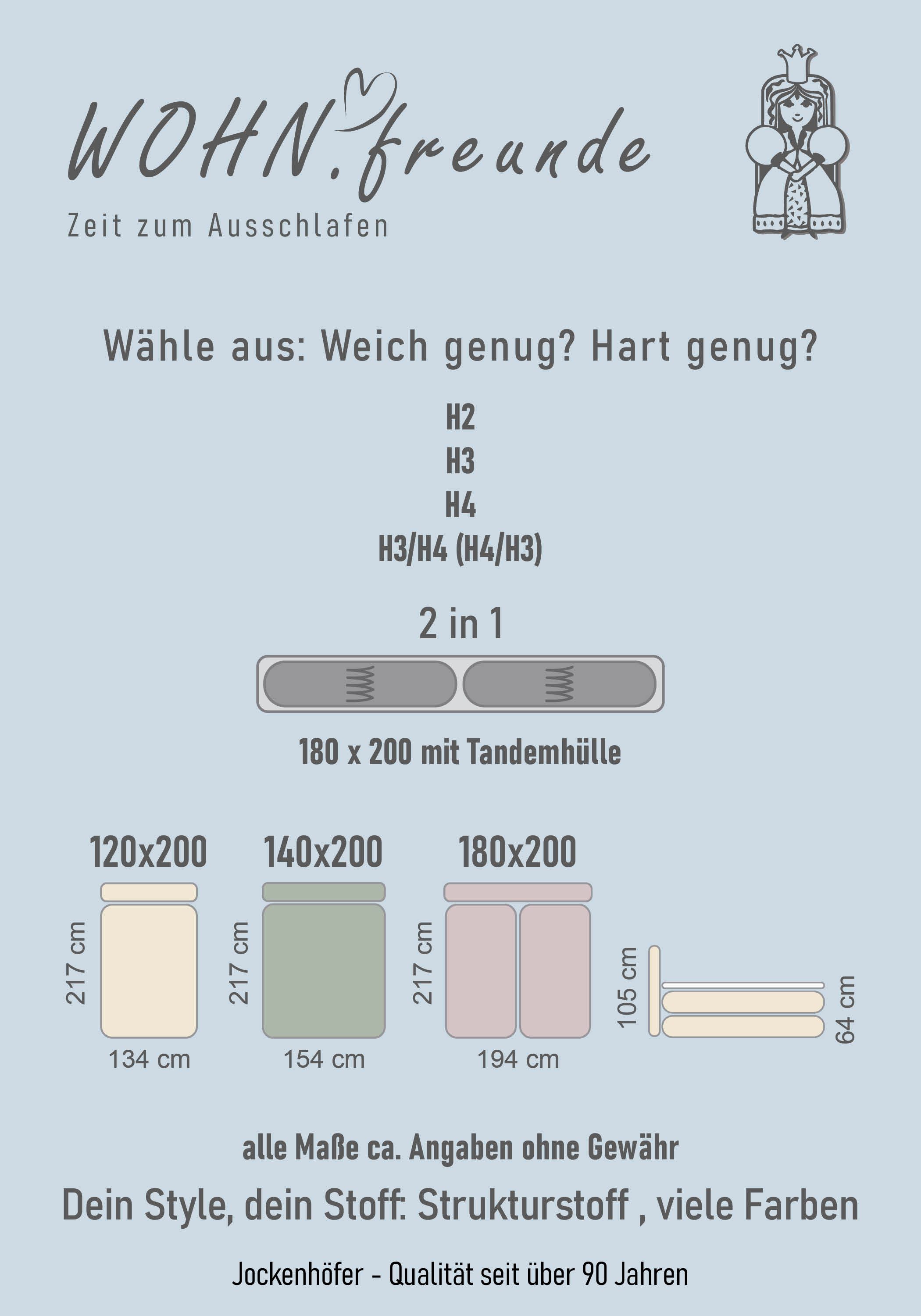 Jockenhöfer Gruppe Boxspring Amira, OTTOs Choice! Topseller, met bedkist en topper