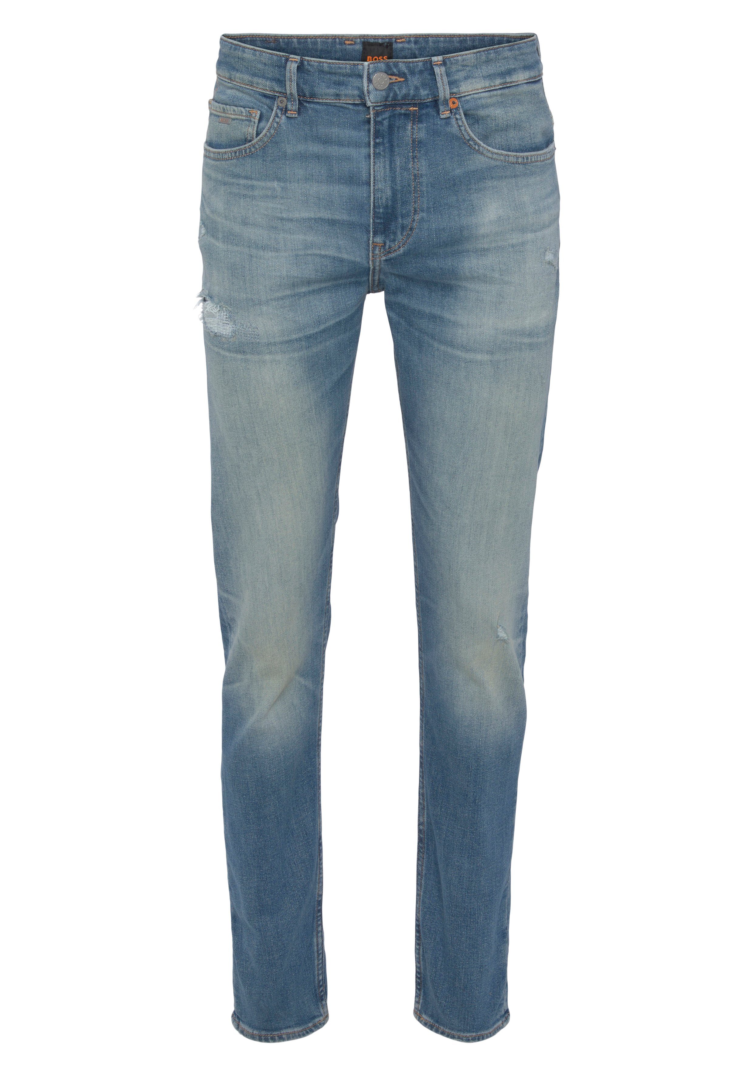 Boss Orange Slim fit jeans met logo-badge