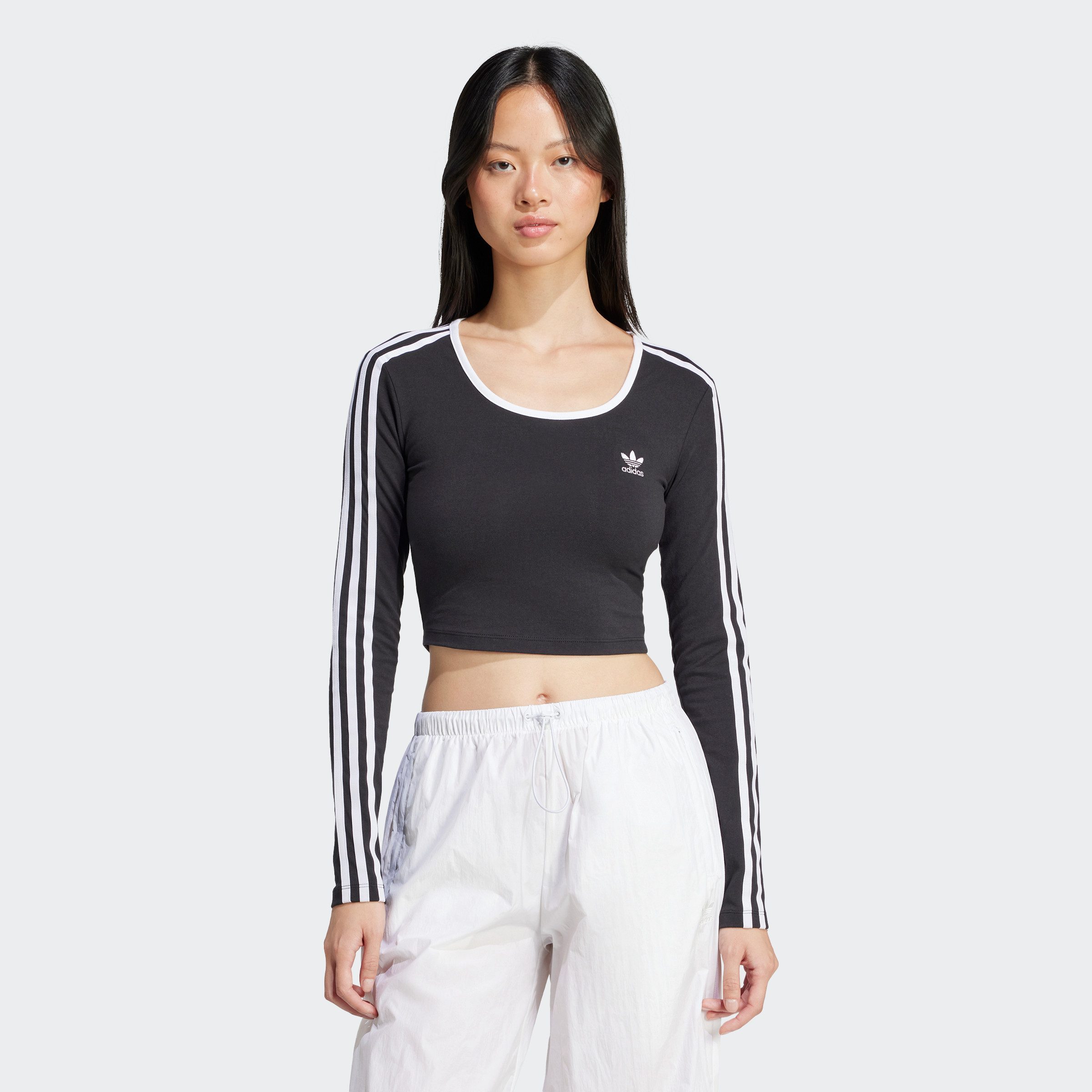 adidas Originals Shirt met lange mouwen 3S LS CROP