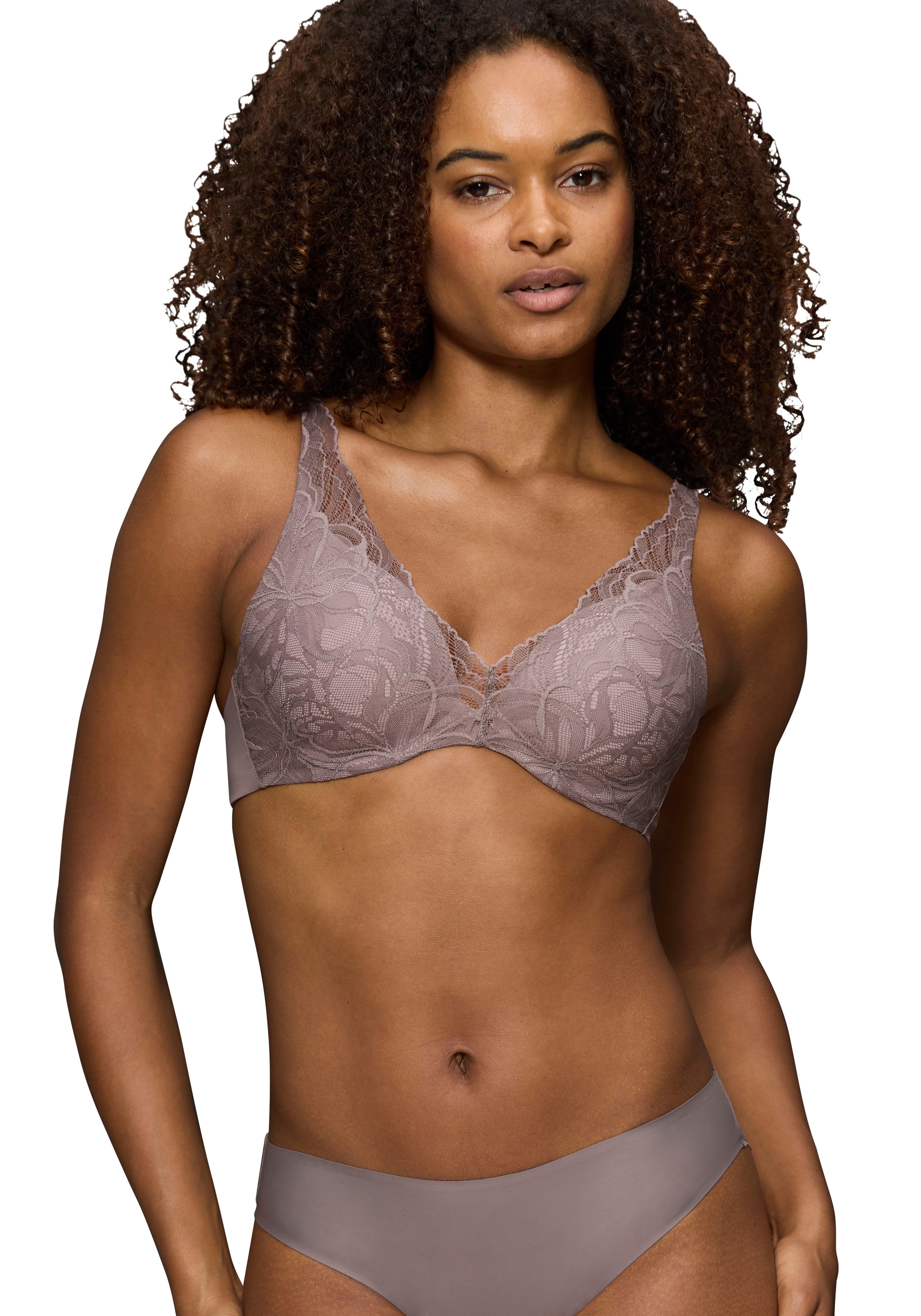 Triumph Beugel-bh Body Make-Up Illusion Lace WP dames beugel bh's maat F F grijs