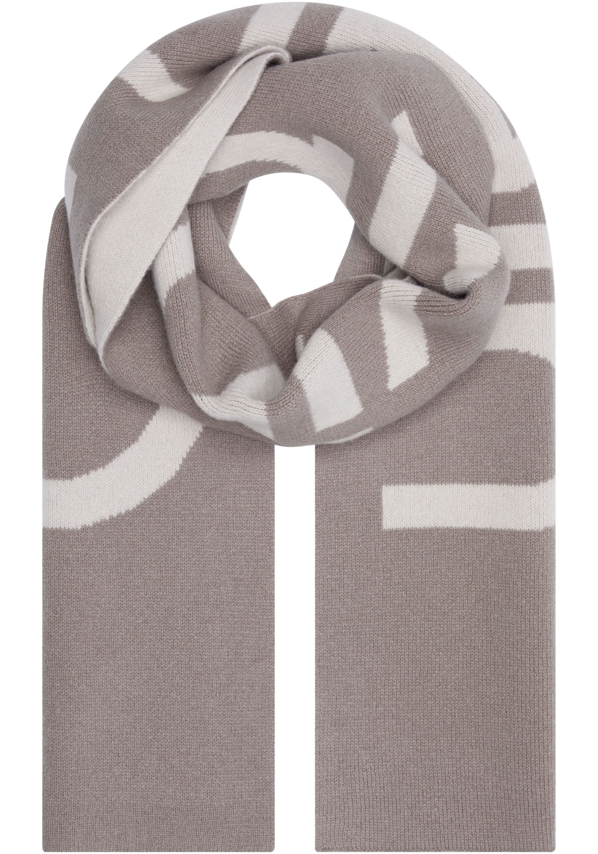 Calvin Klein Sjaal TWO-TONE KNIT WOOL MIX HW SCARF