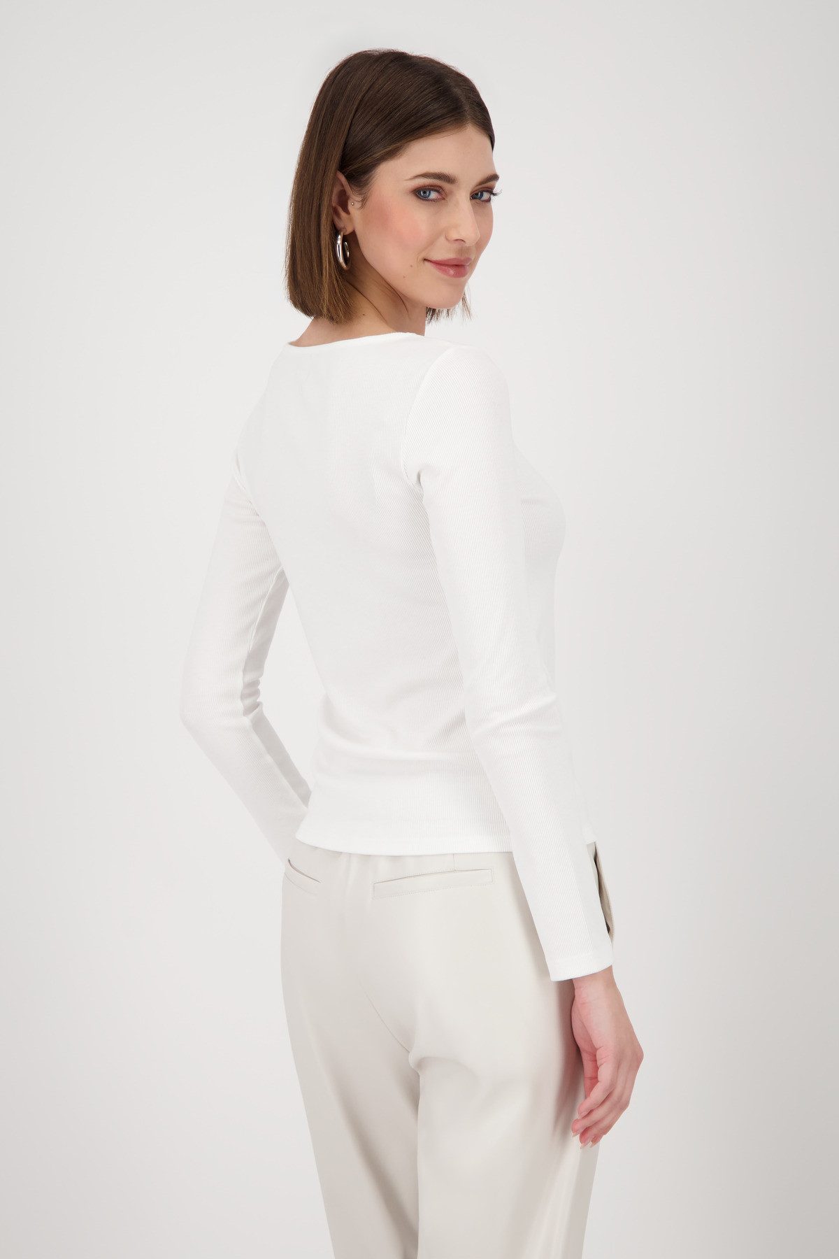Monari Shirt met lange mouwen Shirt Rib + Sieraden