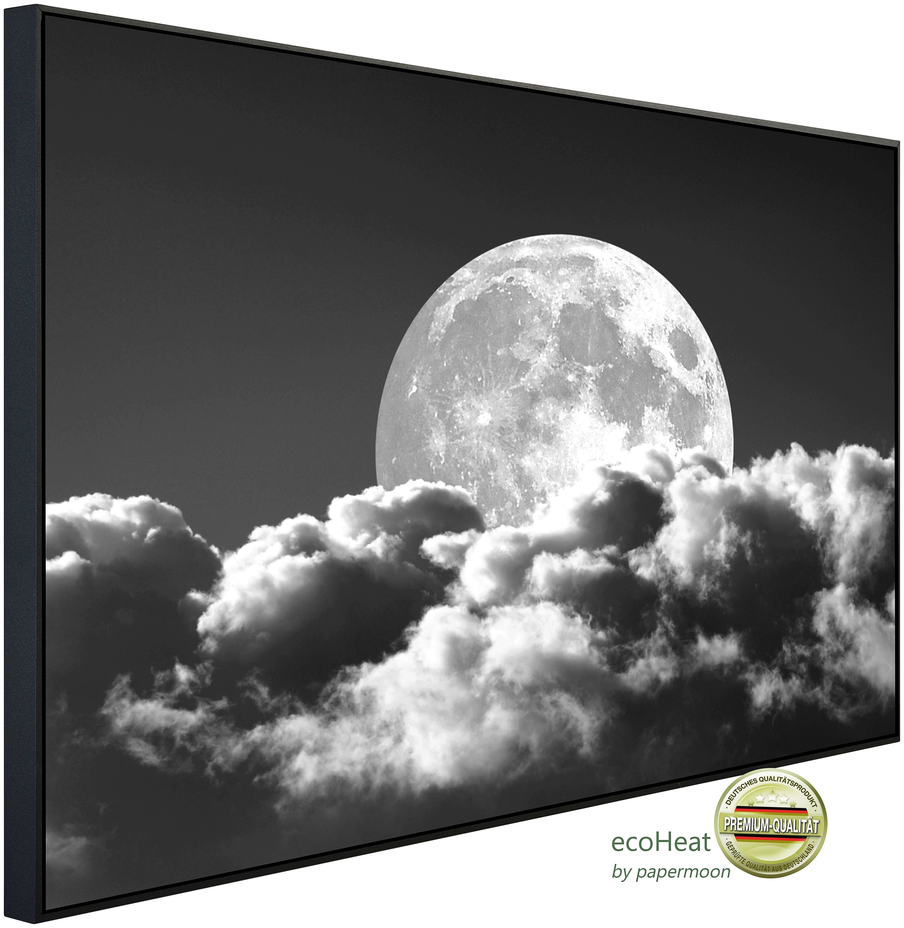 Papermoon Infraroodverwarming Maan zwart & wit zeer aangename stralingswarmte verwarmingen maat 120 cm x 90 cm x 3 cm multicolor