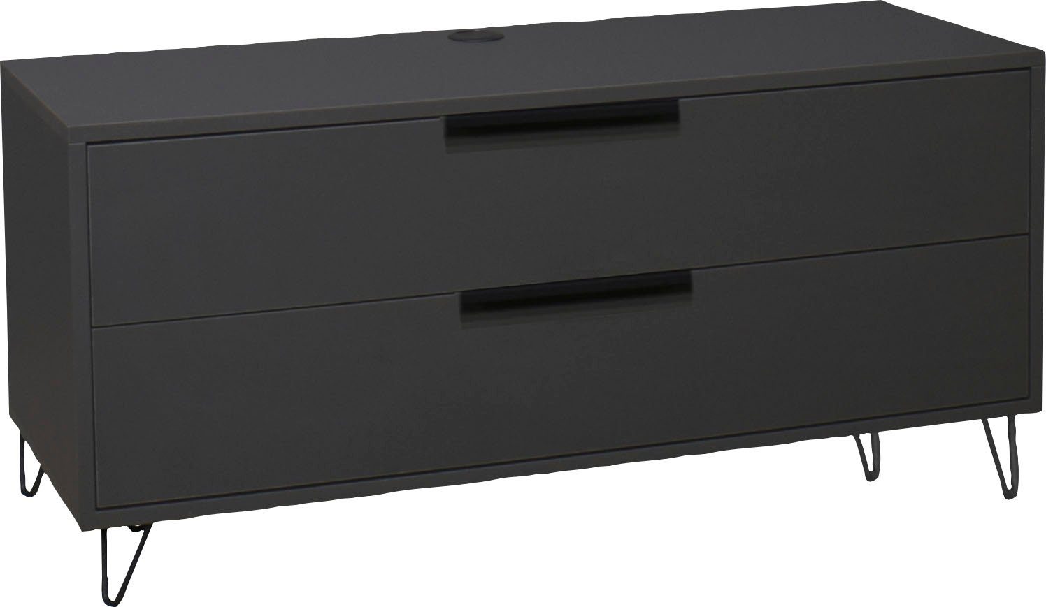 Mäusbacher Tv-meubel Bonnie TOPSELLER! Lowboard met draadframe lowboards zwart