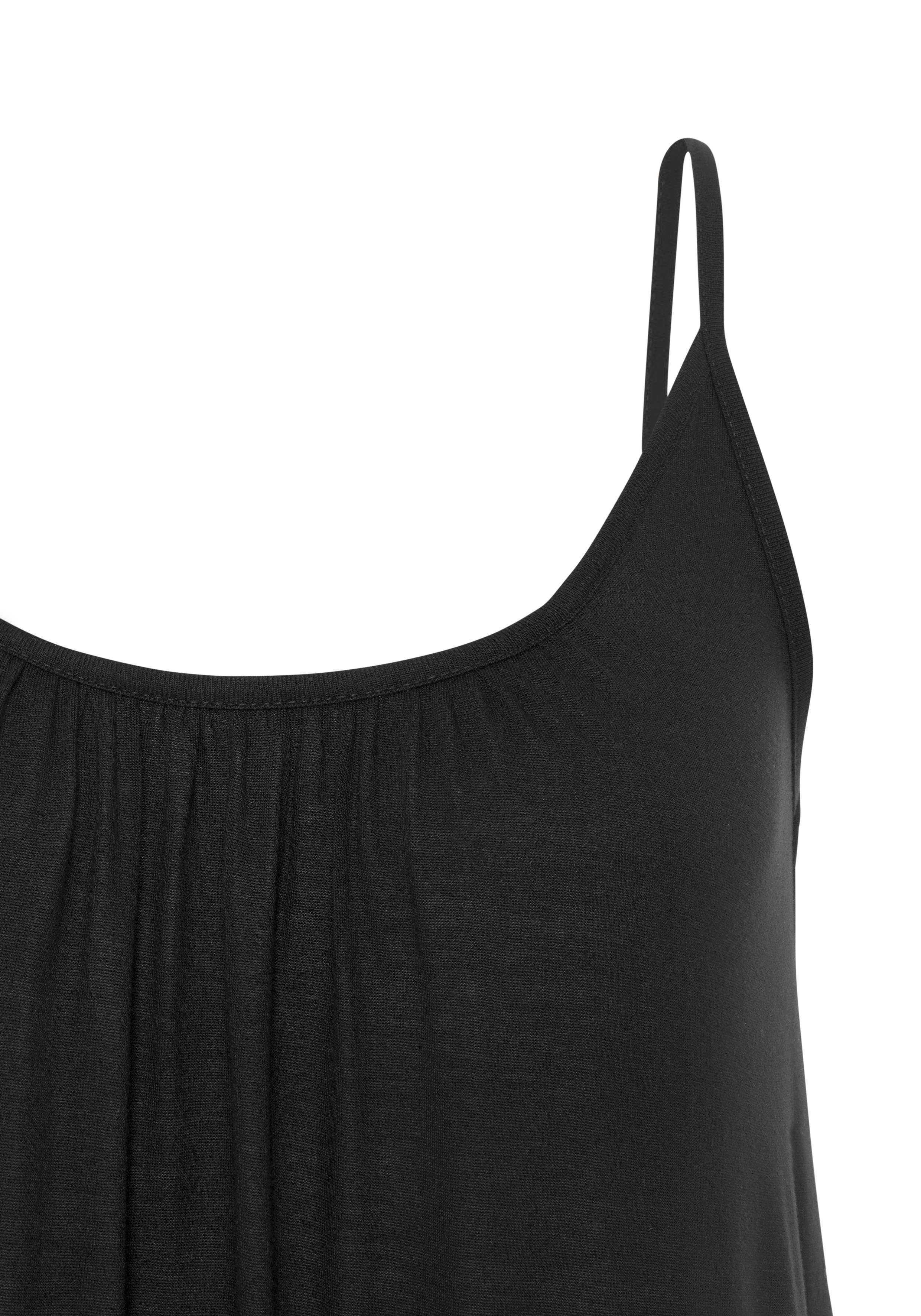 Vivance Jerseyjurk met volant in losse pasvorm, zomerjurk, strandjurk