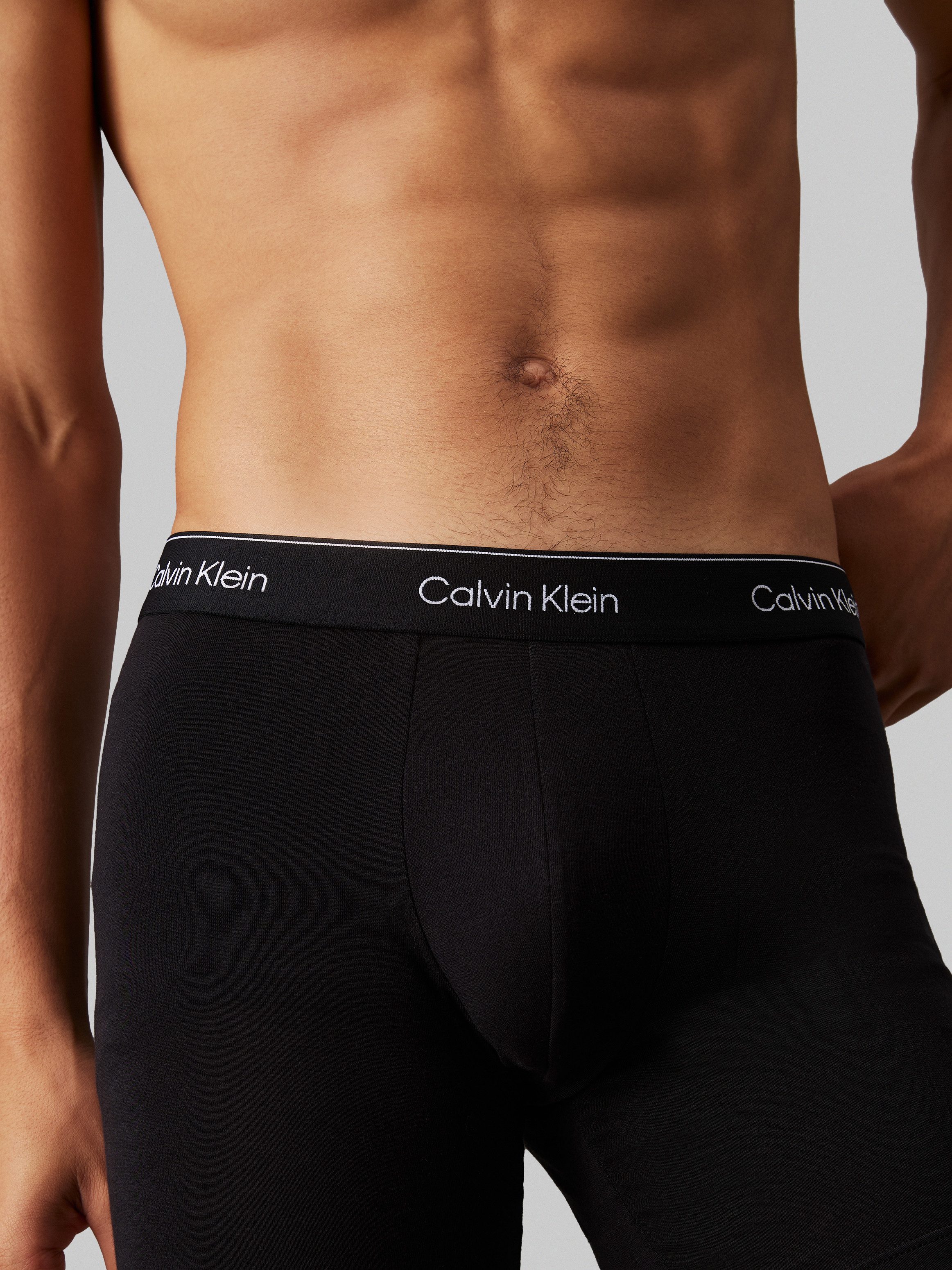 Calvin Klein Boxershort BOXER BRIEF 3PK met langere pijpen, logo-elastische band (3 stuks) (set, 3 stuks)