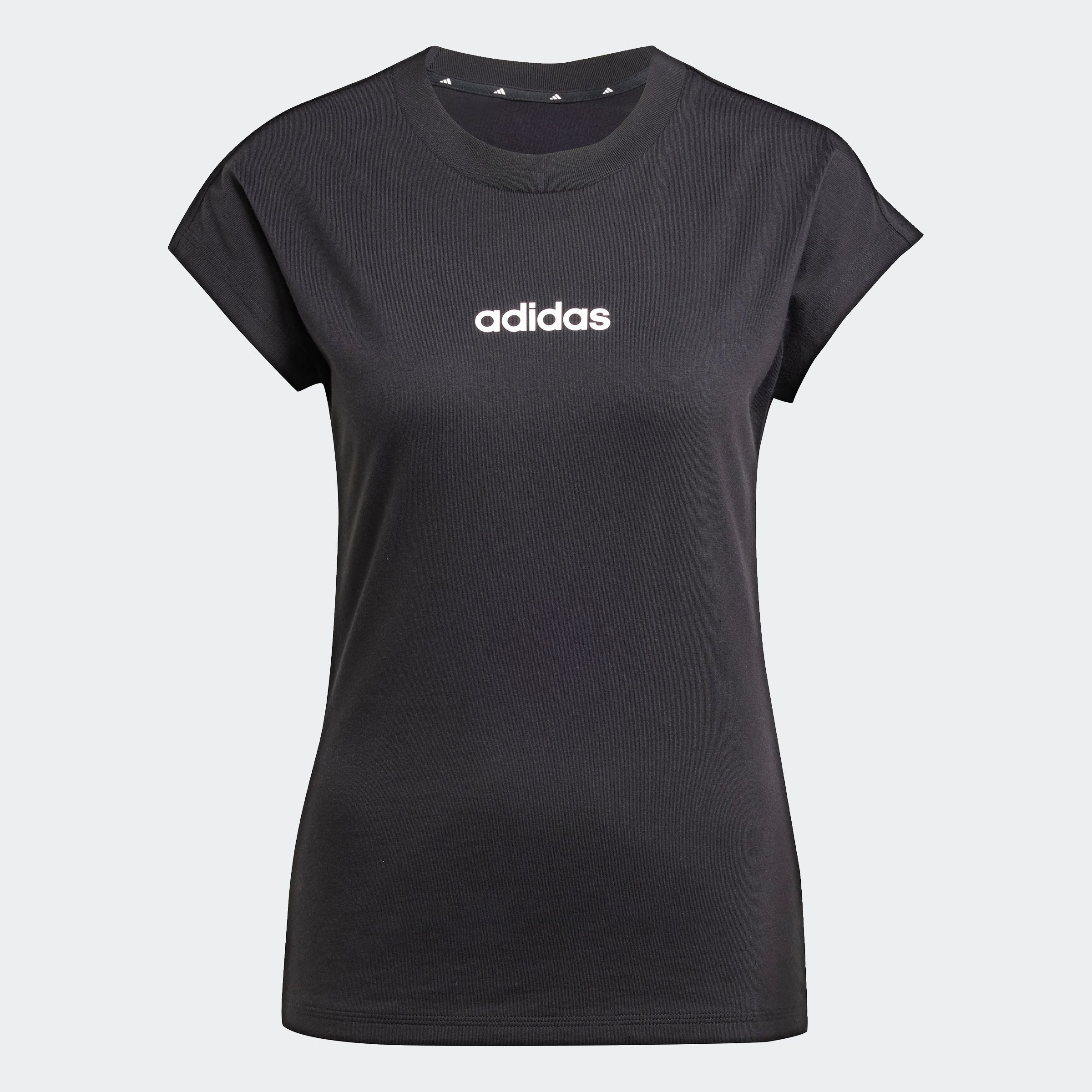adidas Sportswear T-shirt W LIN SJ T Basic T-shirt van zacht materiaal