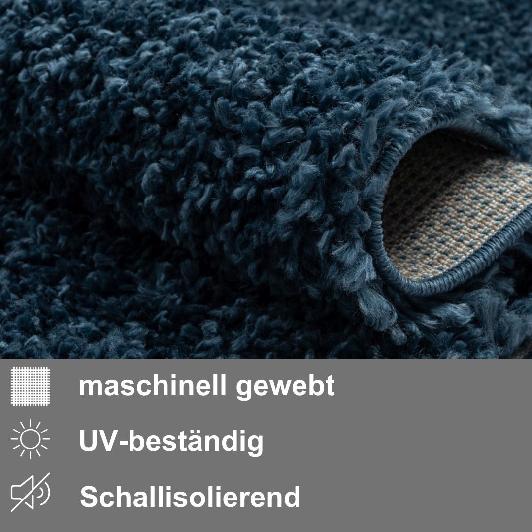 Myflair Möbel & Accessoires Hoogpolig vloerkleed My Shaggy Shaggy, uni-kleuren, licht glanzend, microvezel, extra fluffy